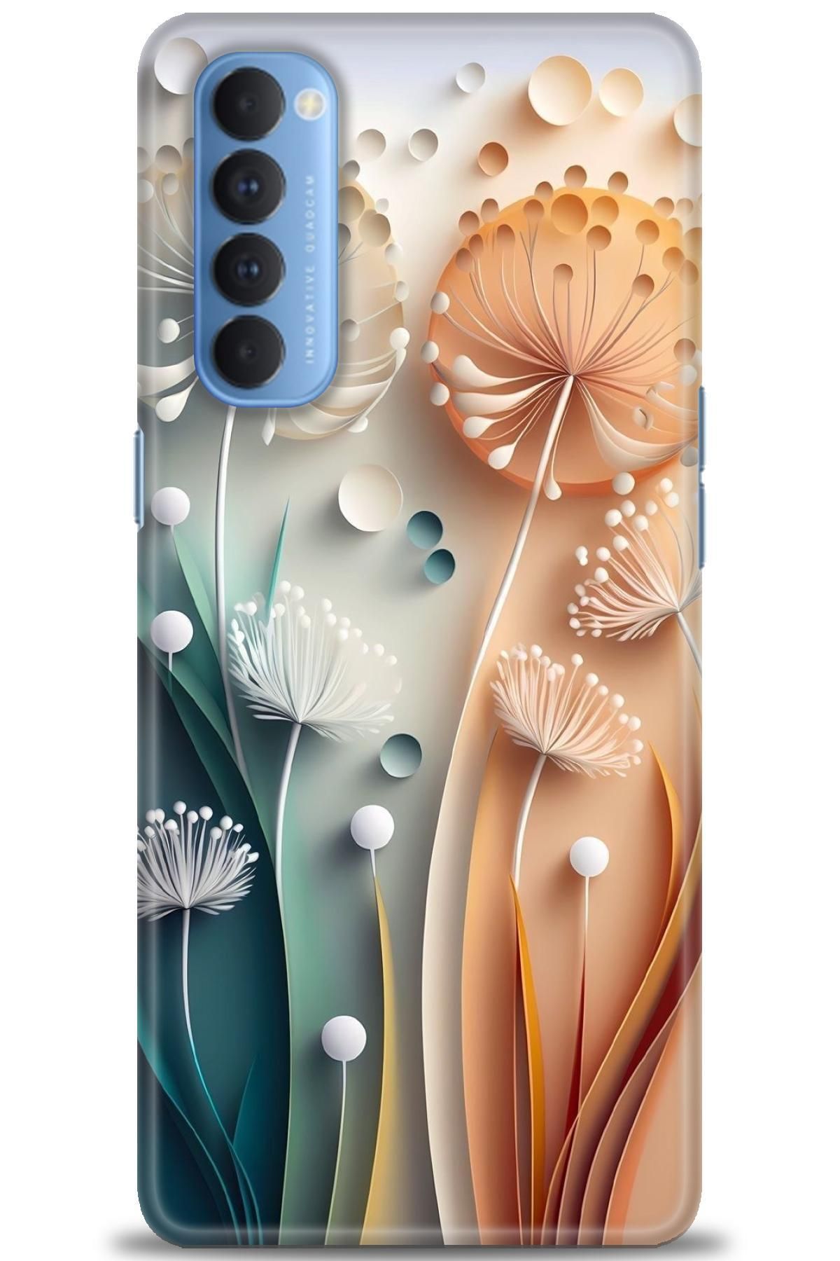 OPPO Reno 4 Pro İle Uyumlu HD Baskılı Desenli Silikon Kılıf - 2821