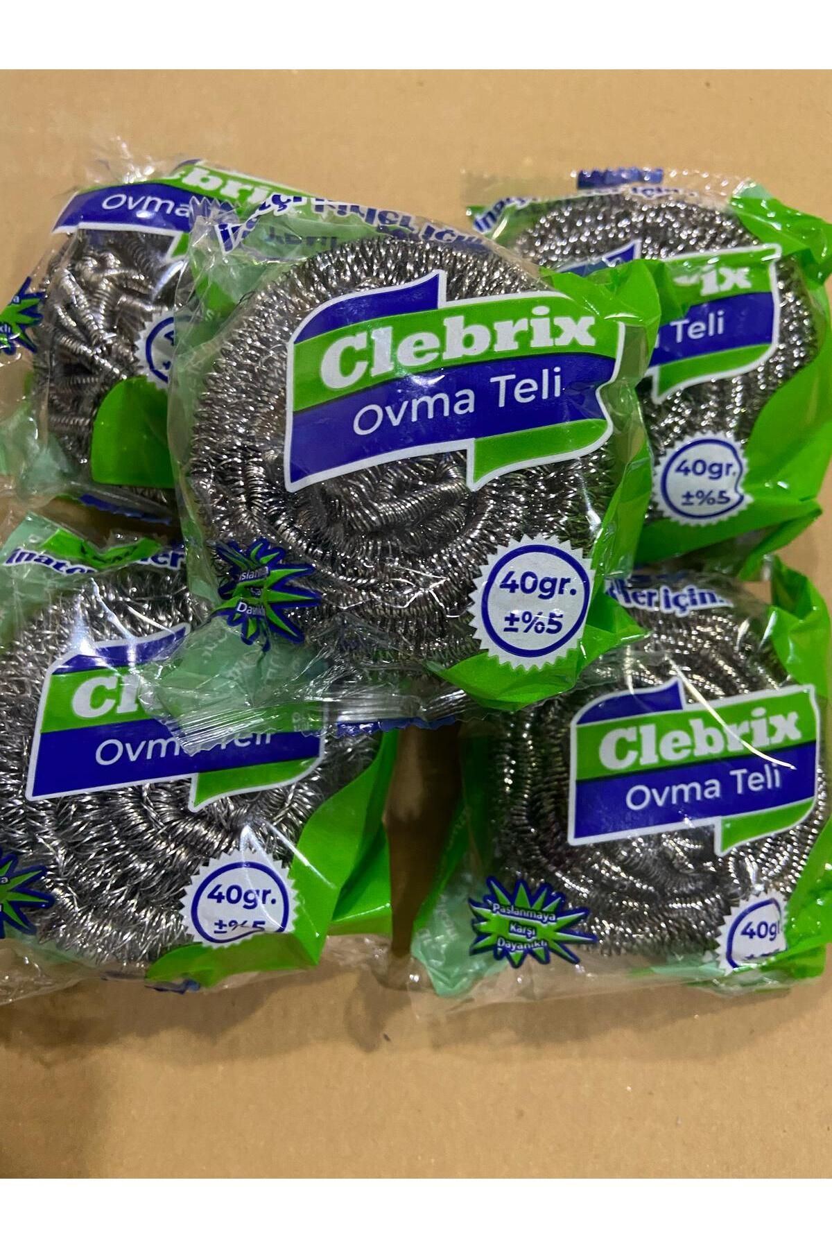 BARREL AMBALAJ 5 ADET CLEBRİX 40 GR BULAŞIK OVMA TELİ