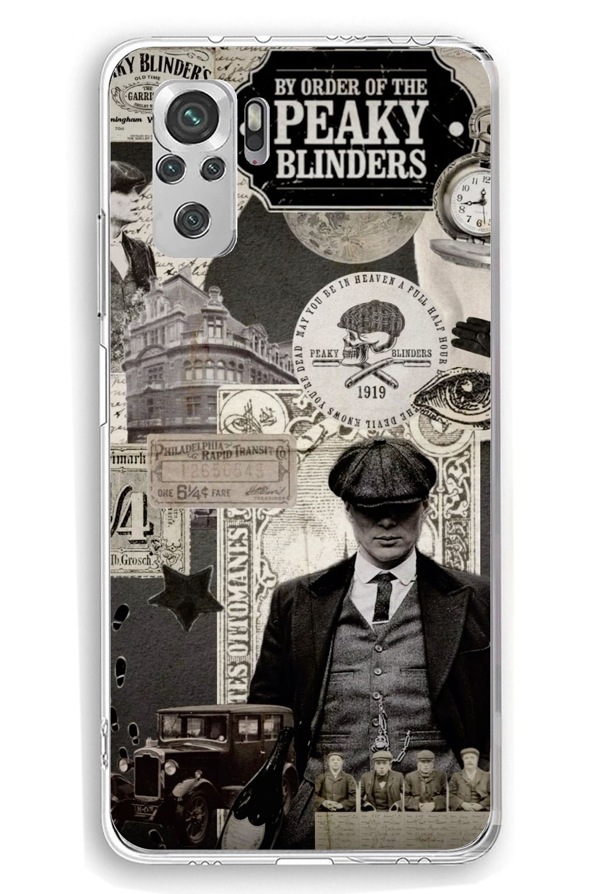 TechTree Redmi Note 10 / 10S Uyumlu Peaky Blinders Şeffaf Silikon Kılıf