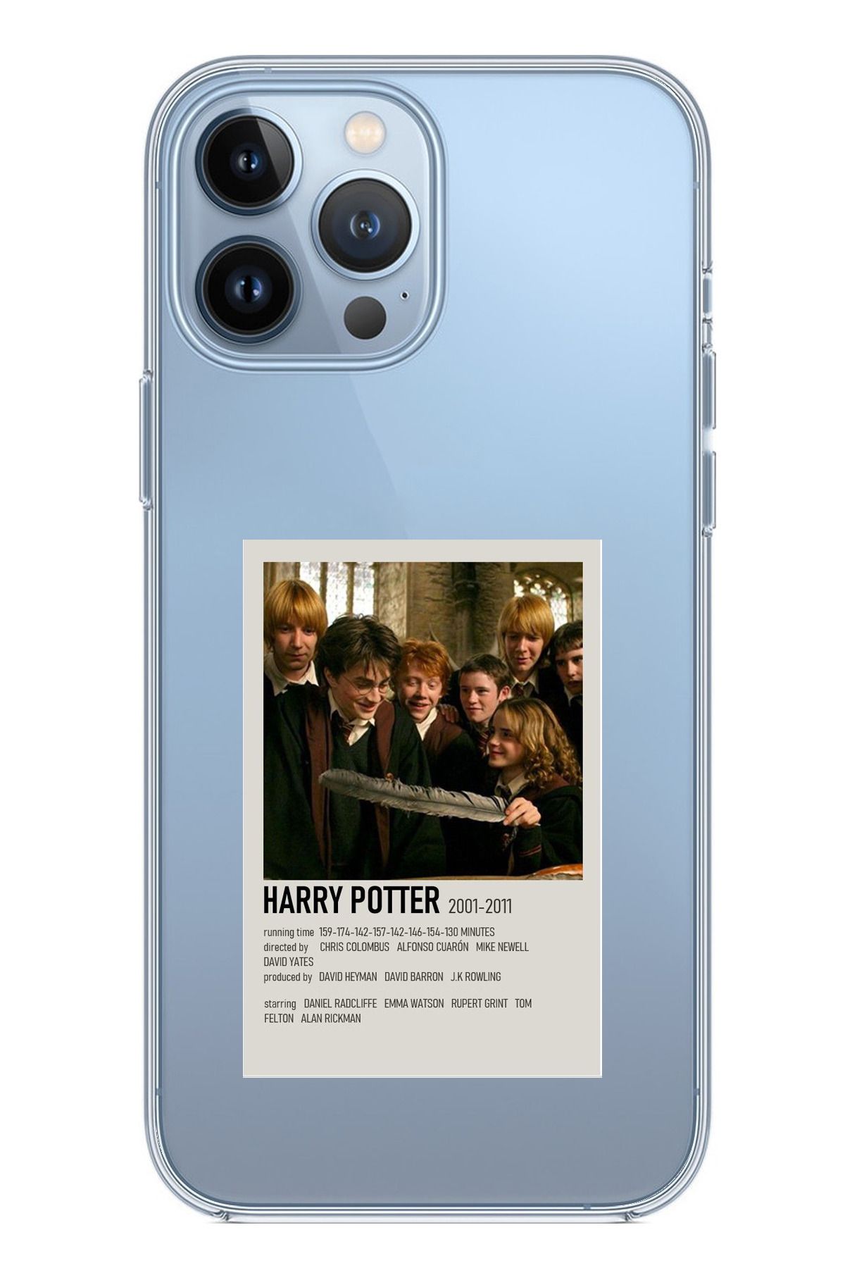 TechTree iPhone 13 PRO Uyumlu Haryy Potter Tasarımlı Şeffaf Silikon Kılıf