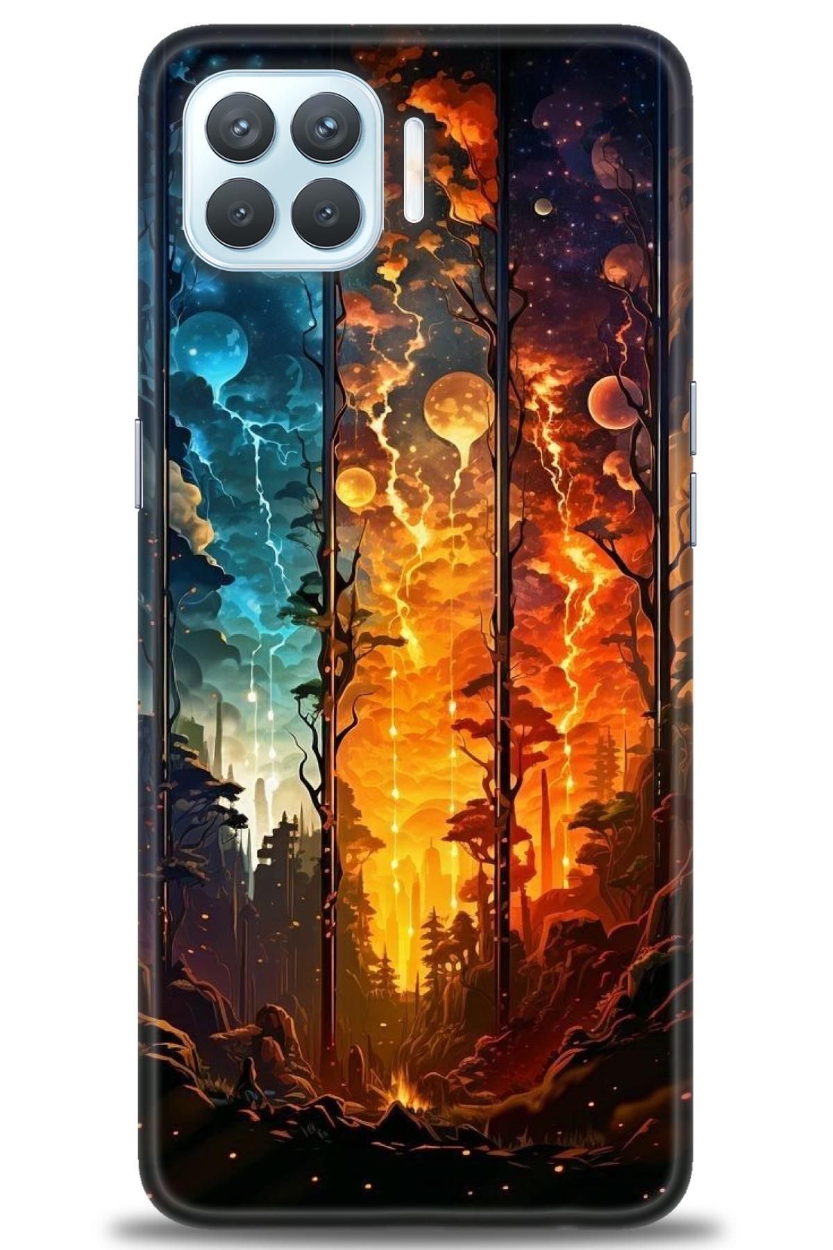 OPPO Reno 4 Lite İle Uyumlu HD Baskılı Silikon Kılıf / ÖzelSeri Oppo - 2985