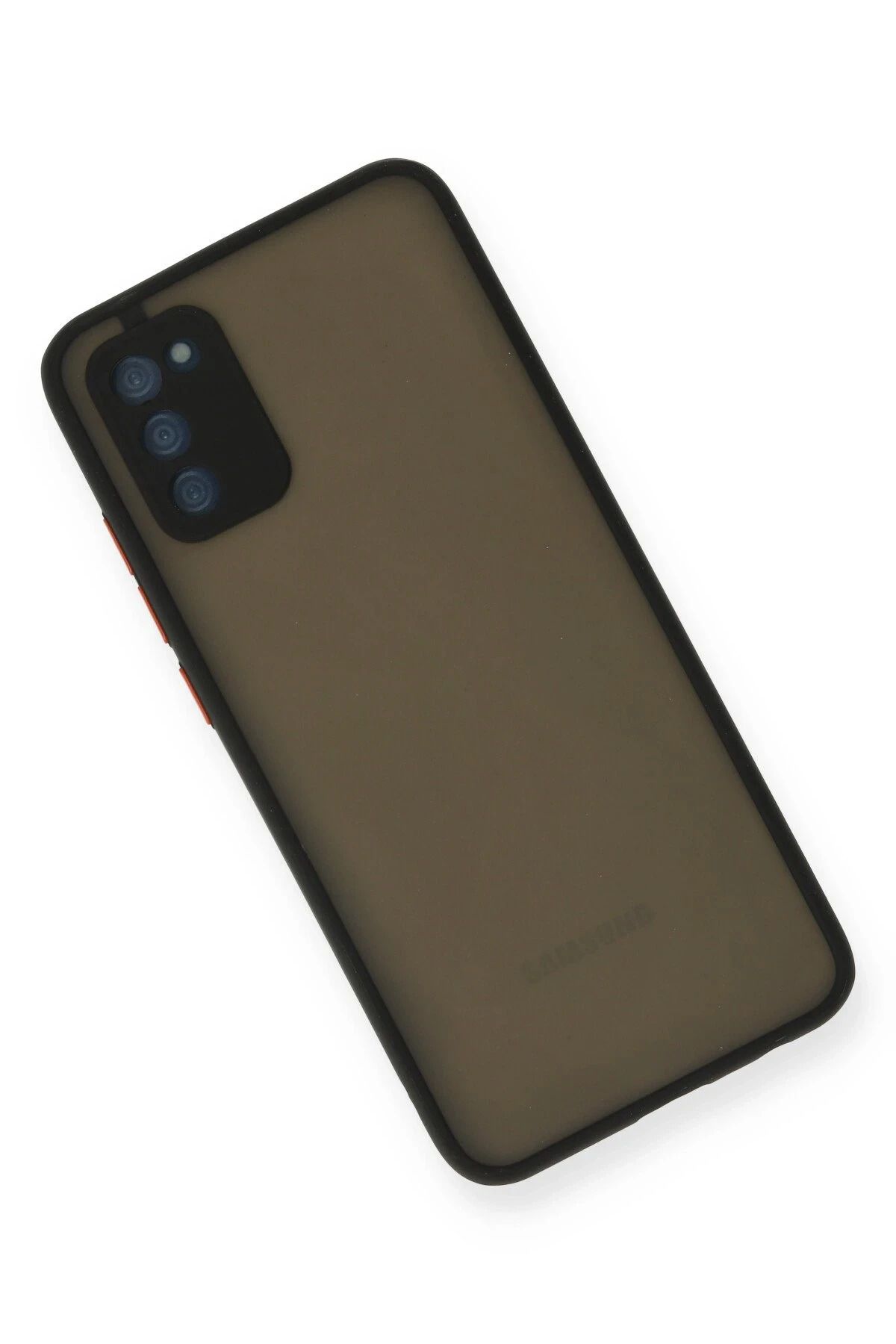 NewFace Samsung Galaxy A03S Kılıf Montreal Silikon Kapak - Siyah SVLRS