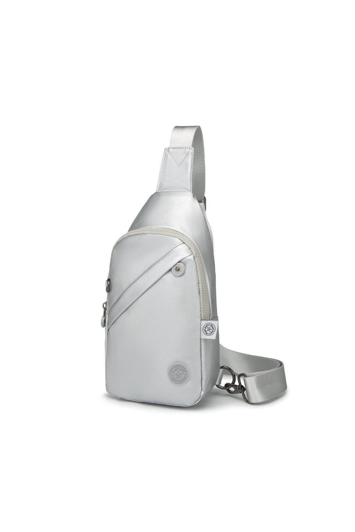 SMART BAGS Metalik Kumaş Smart Bags Bodybag Postacı Çantası Kadın 1239