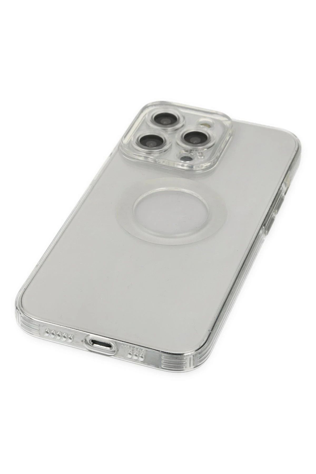 NewFace iPhone 14 Pro Kılıf Santa Lens Silikon - Şeffaf SVLRS