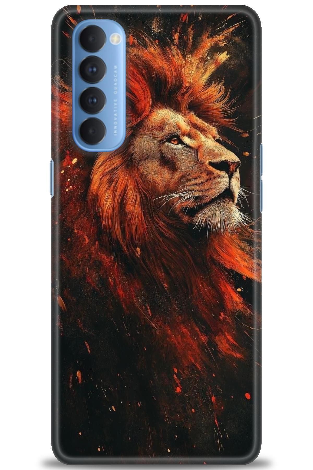OPPO Reno 4 Pro İle Uyumlu HD Baskılı Desenli Silikon Kılıf - 2590