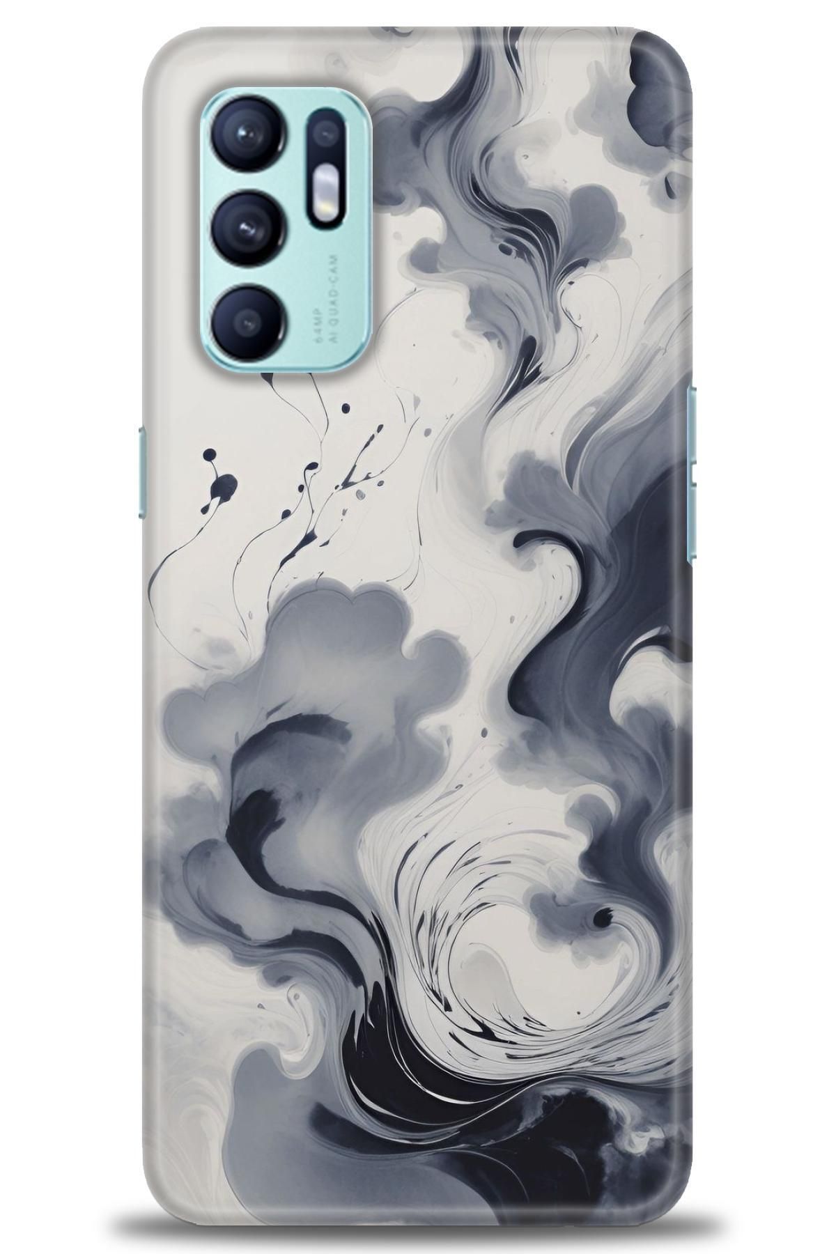 OPPO Reno 6 İle Uyumlu HD Baskılı Desenli Silikon Kılıf - 2815