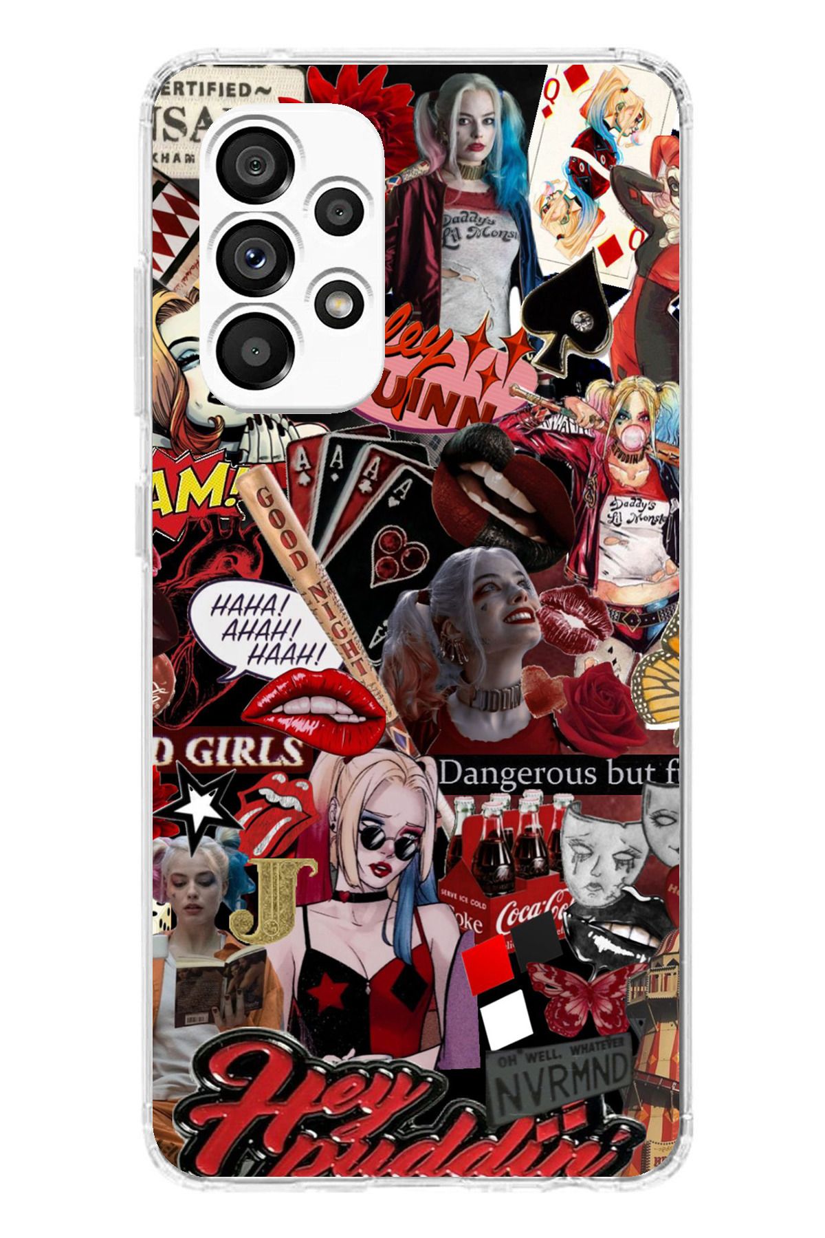 TechTree Galaxy A23 Uyumlu Harley Quinn Şeffaf Silikon Kılıf