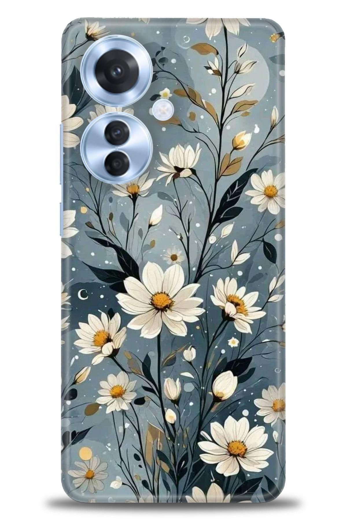 OPPO Reno 11F İle Uyumlu HD Baskılı Desenli Silikon Kılıf - 2704