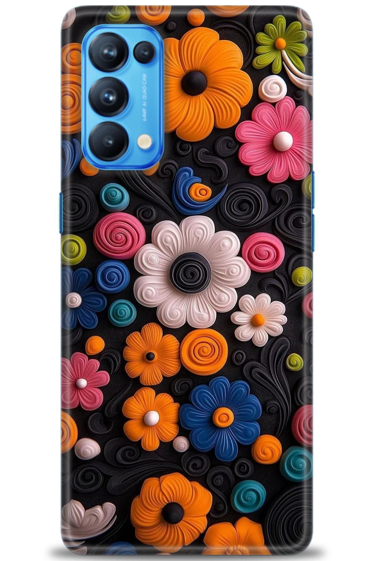 OPPO Reno 5 Pro İle Uyumlu HD Baskılı Silikon Kılıf / ÖzelSeri Oppo - 2297