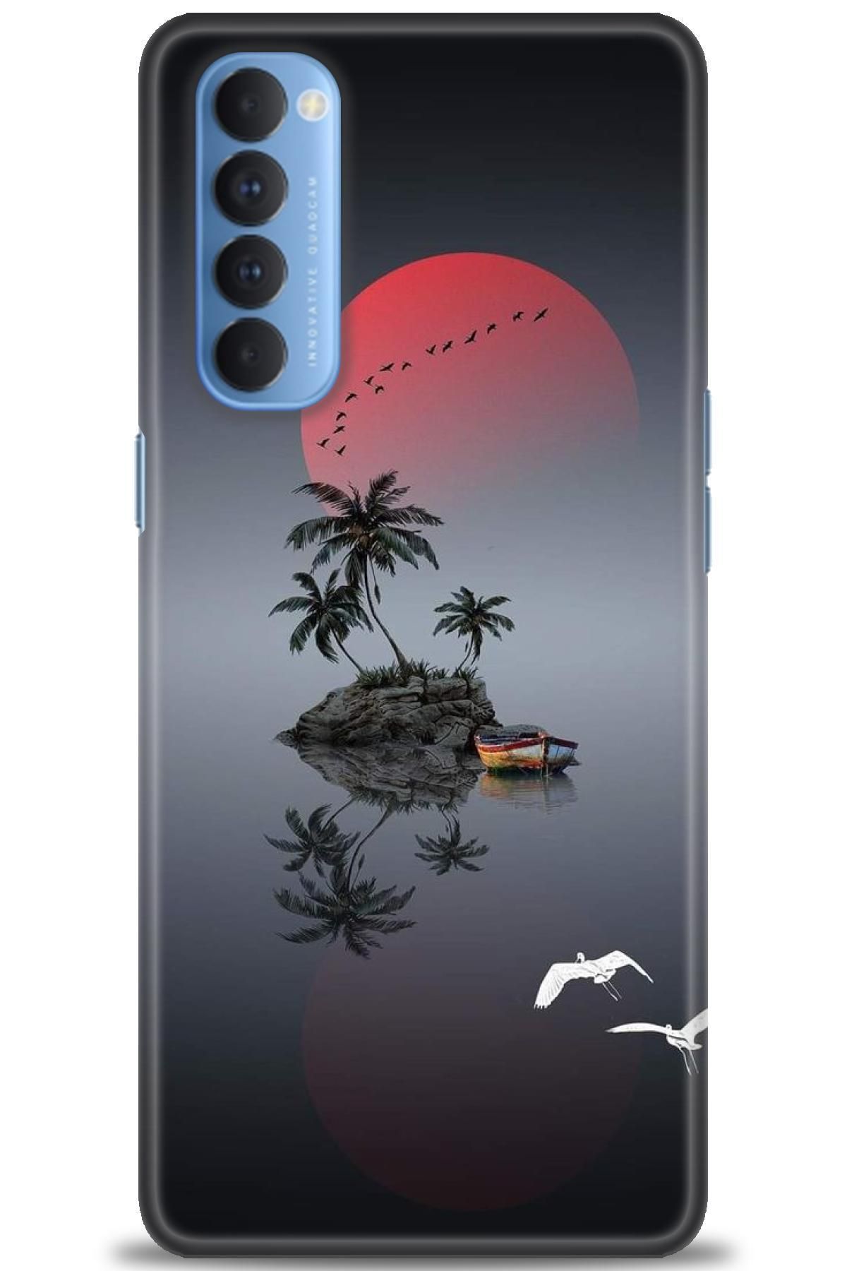 OPPO Reno 4 Pro İle Uyumlu HD Baskılı Desenli Silikon Kılıf - 2323