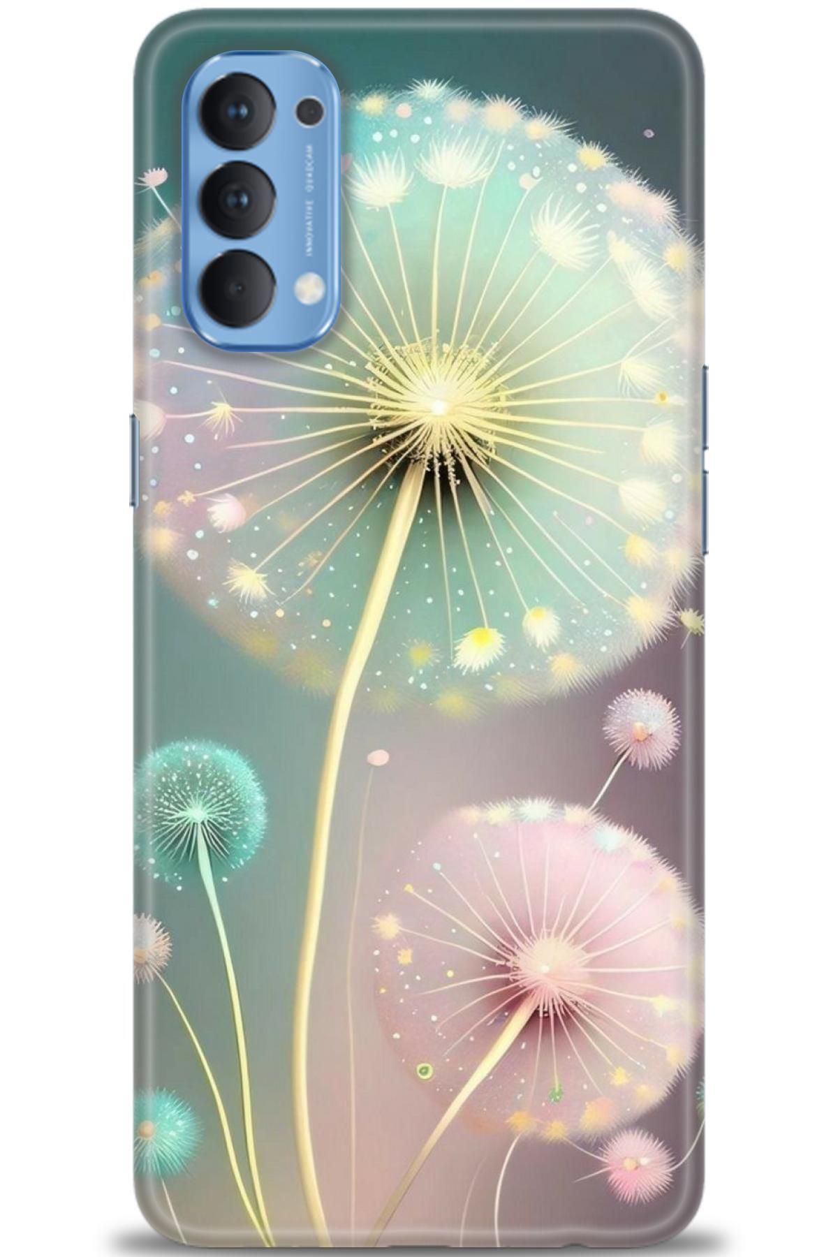 OPPO Reno 4 İle Uyumlu HD Baskılı Desenli Silikon Kılıf - 2850