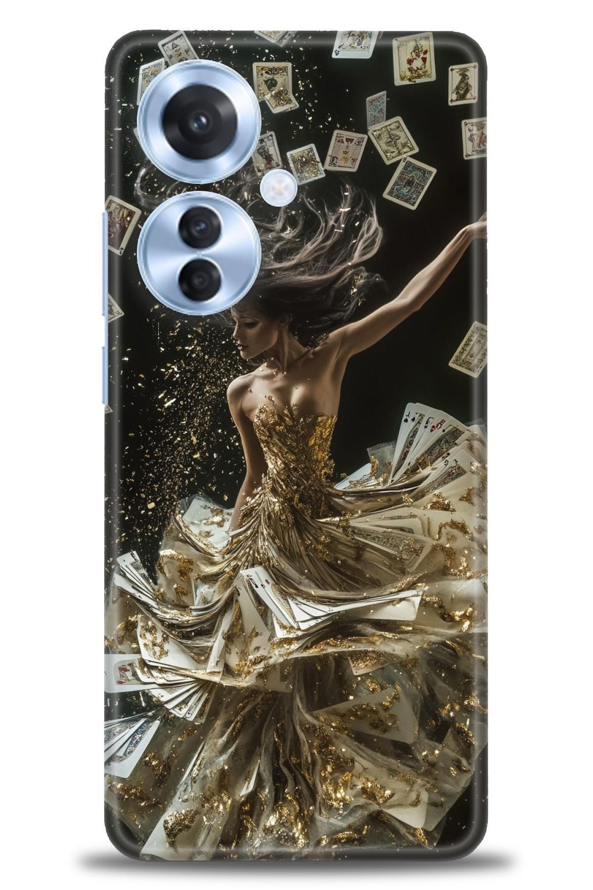 OPPO Reno 11F İle Uyumlu HD Baskılı Desenli Silikon Kılıf - 2099