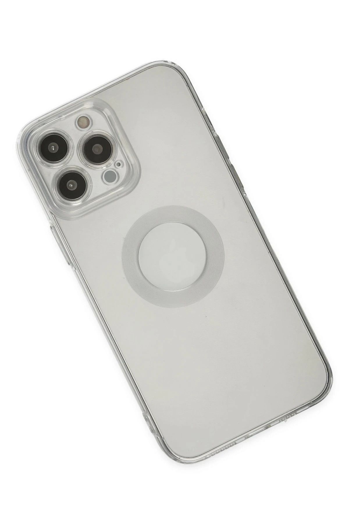 NewFace iPhone 13 Pro Max Kılıf Santa Lens Silikon - Şeffaf SVLRS
