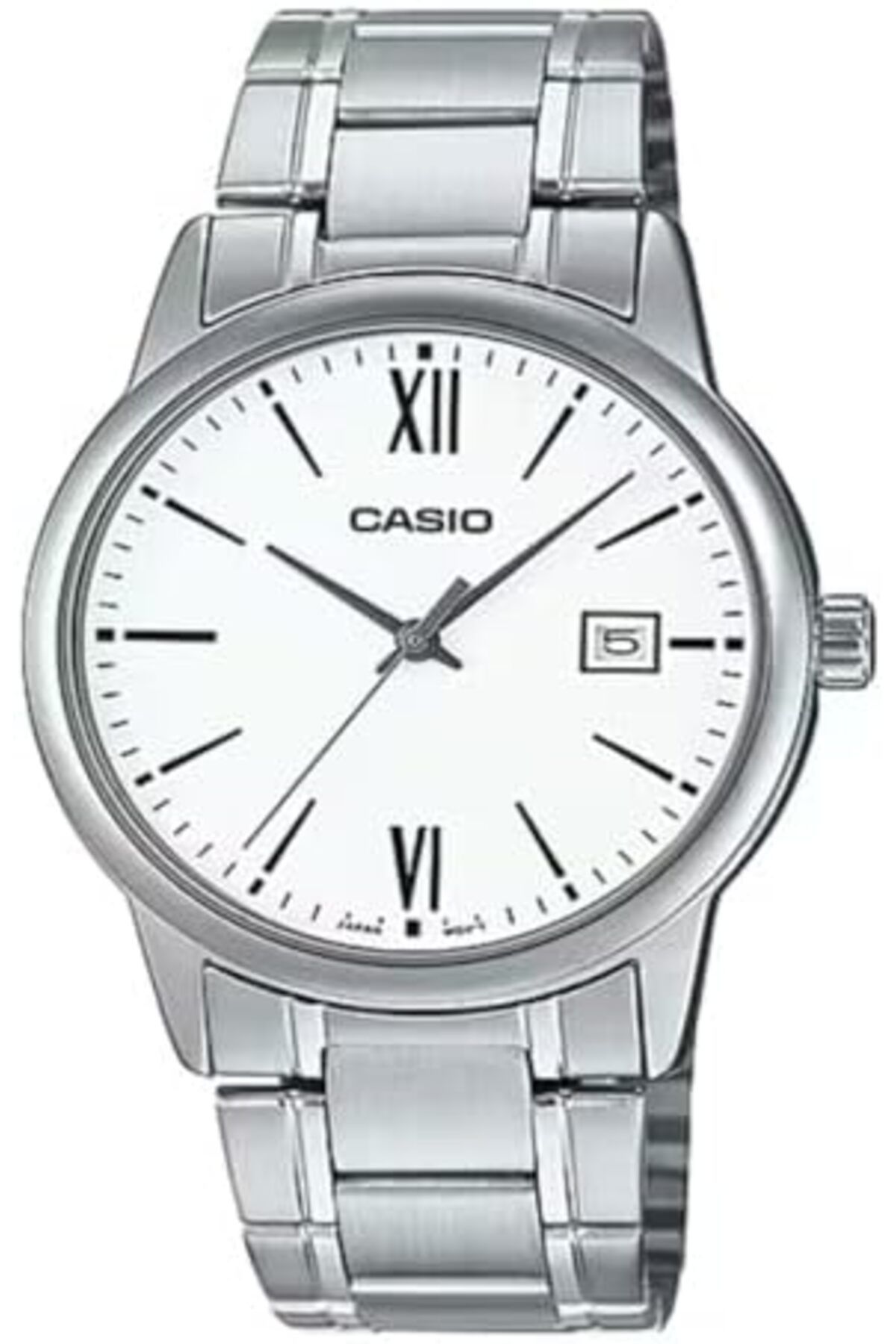 Casio-Casio Analog Watch with Black Dial and Stainless Steel Strap for Men - MTP-V002D-1BUDF 1