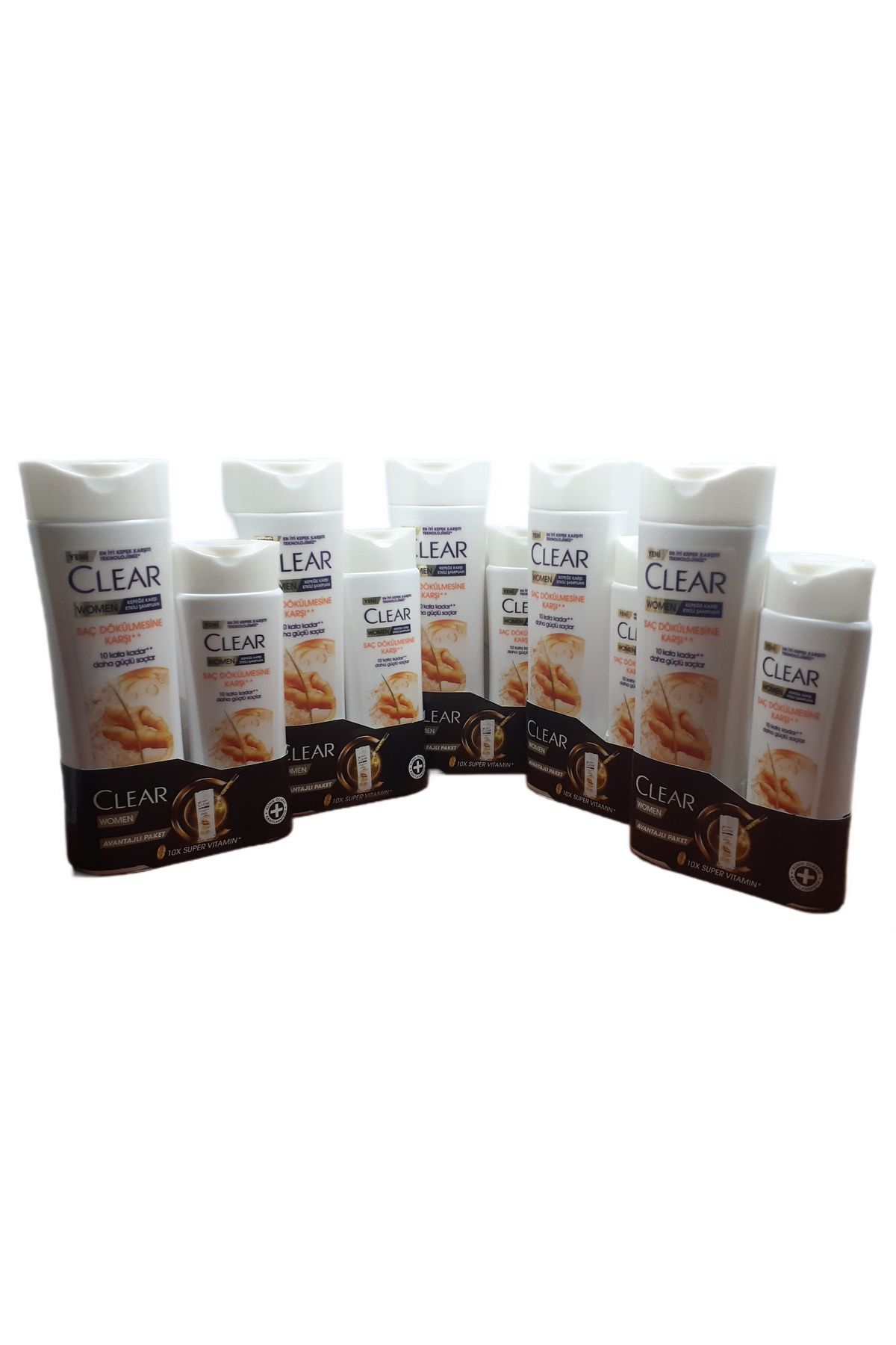 Clear WOMEN SAÇ DÖKÜLMESİNE KARŞI KEPEK ŞAMPUANI 350 ML +180 ML X 5 ADET