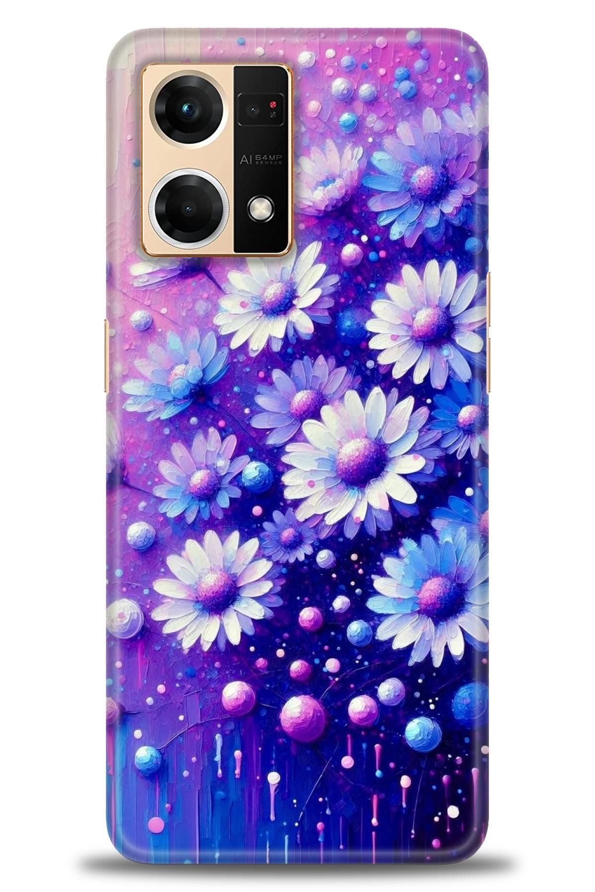 OPPO Reno 7 İle Uyumlu HD Baskılı Desenli Silikon Kılıf - 2287