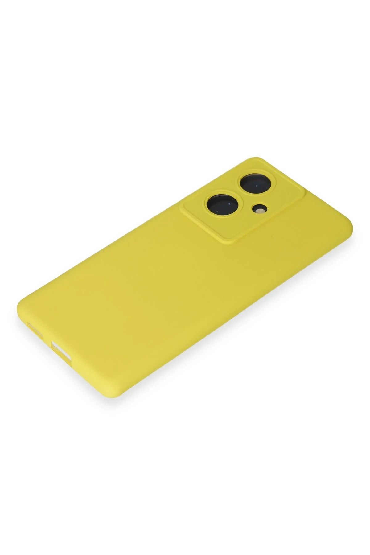 NewFace Vivo V29 Lite Kılıf Nano içi Kadife Silikon - Sarı uyumlu