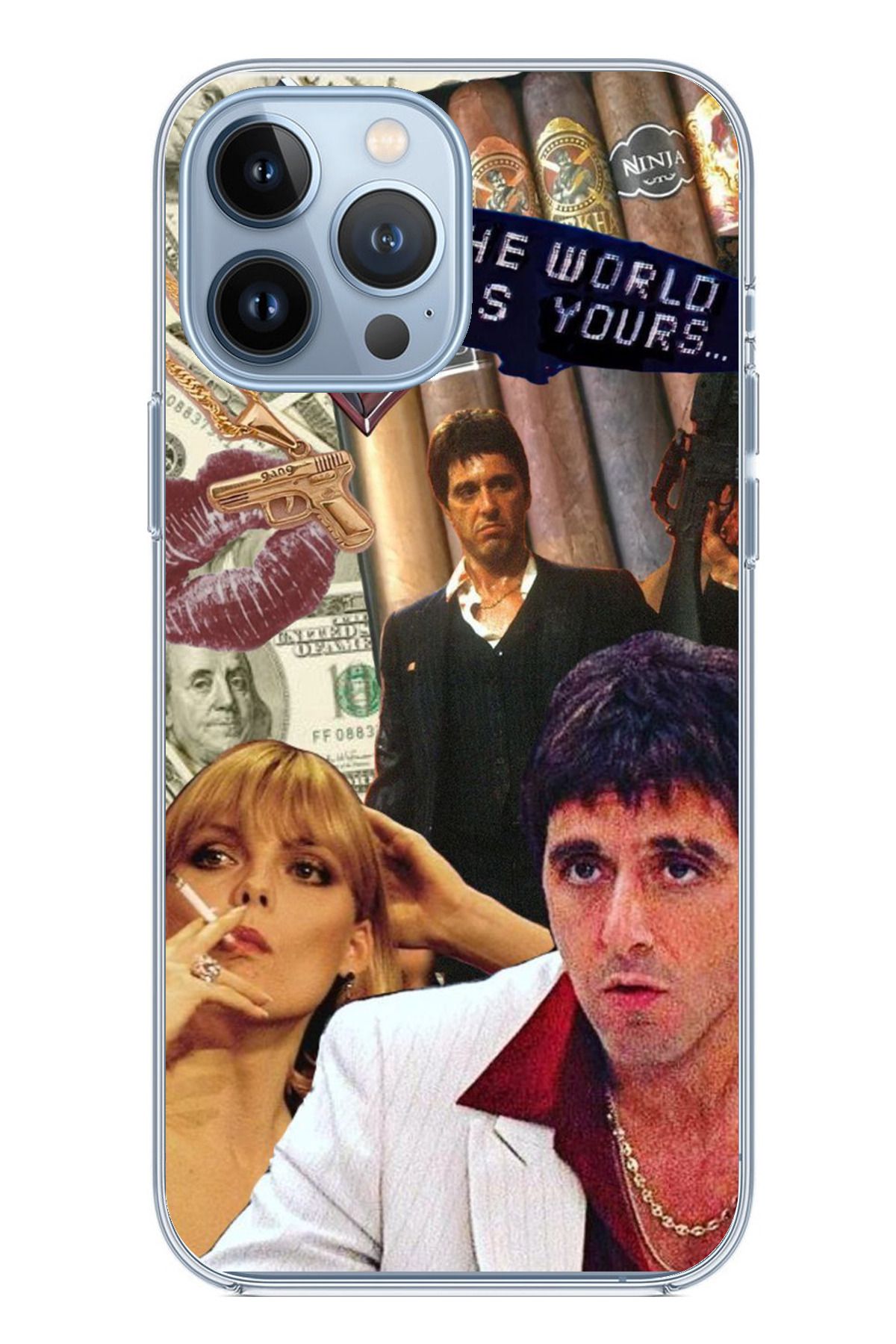 TechTree iPhone 13 PRO MAX Uyumlu The Worlds is Yours Tasarımlı Şeffaf Silikon Kılıf