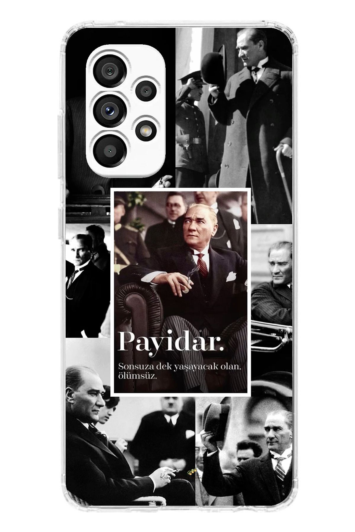 TechTree Galaxy A23 Uyumlu Atatürk Payidar Şeffaf Silikon Kılıf