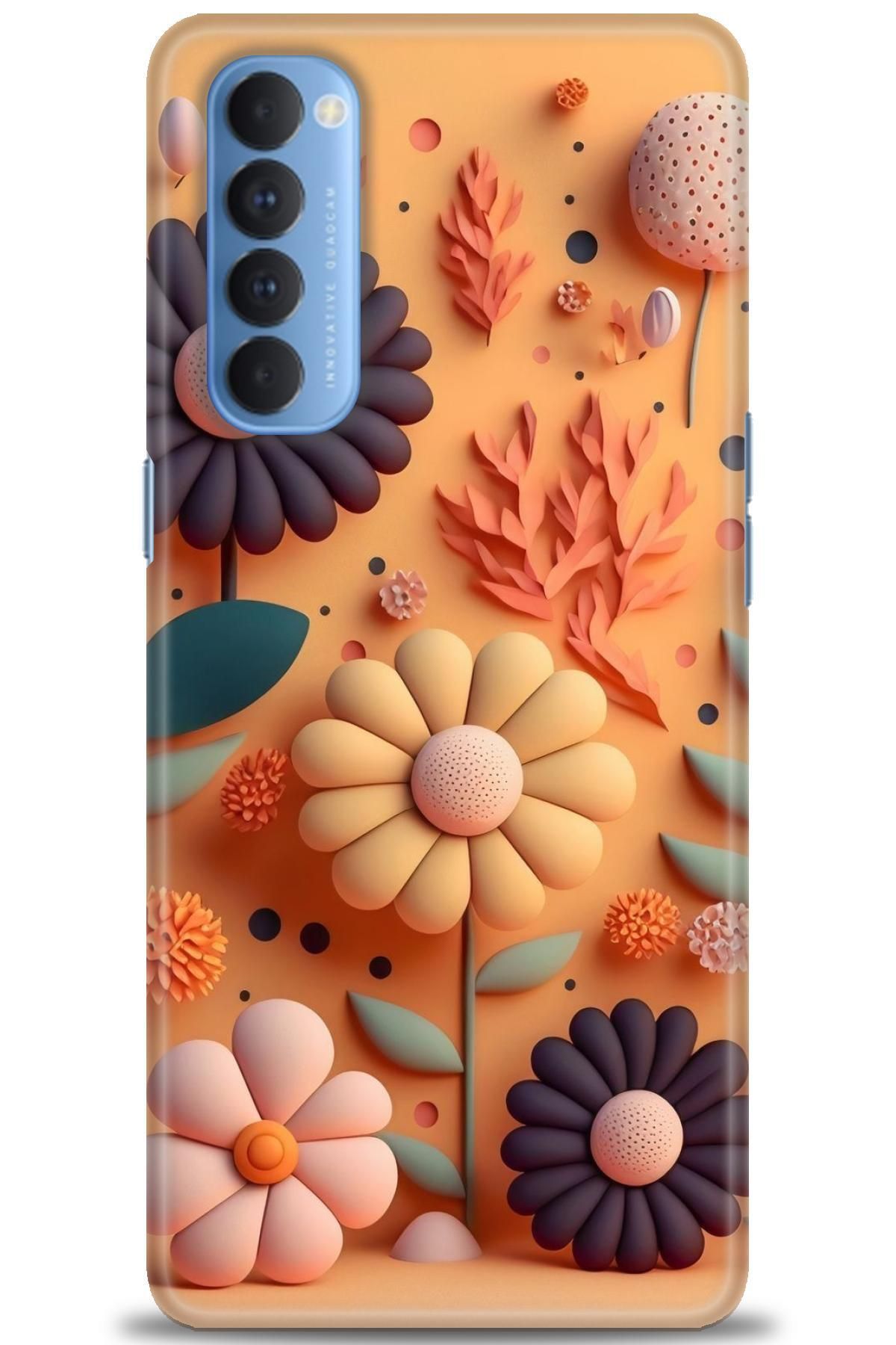 OPPO Reno 4 Pro İle Uyumlu HD Baskılı Desenli Silikon Kılıf - 2254