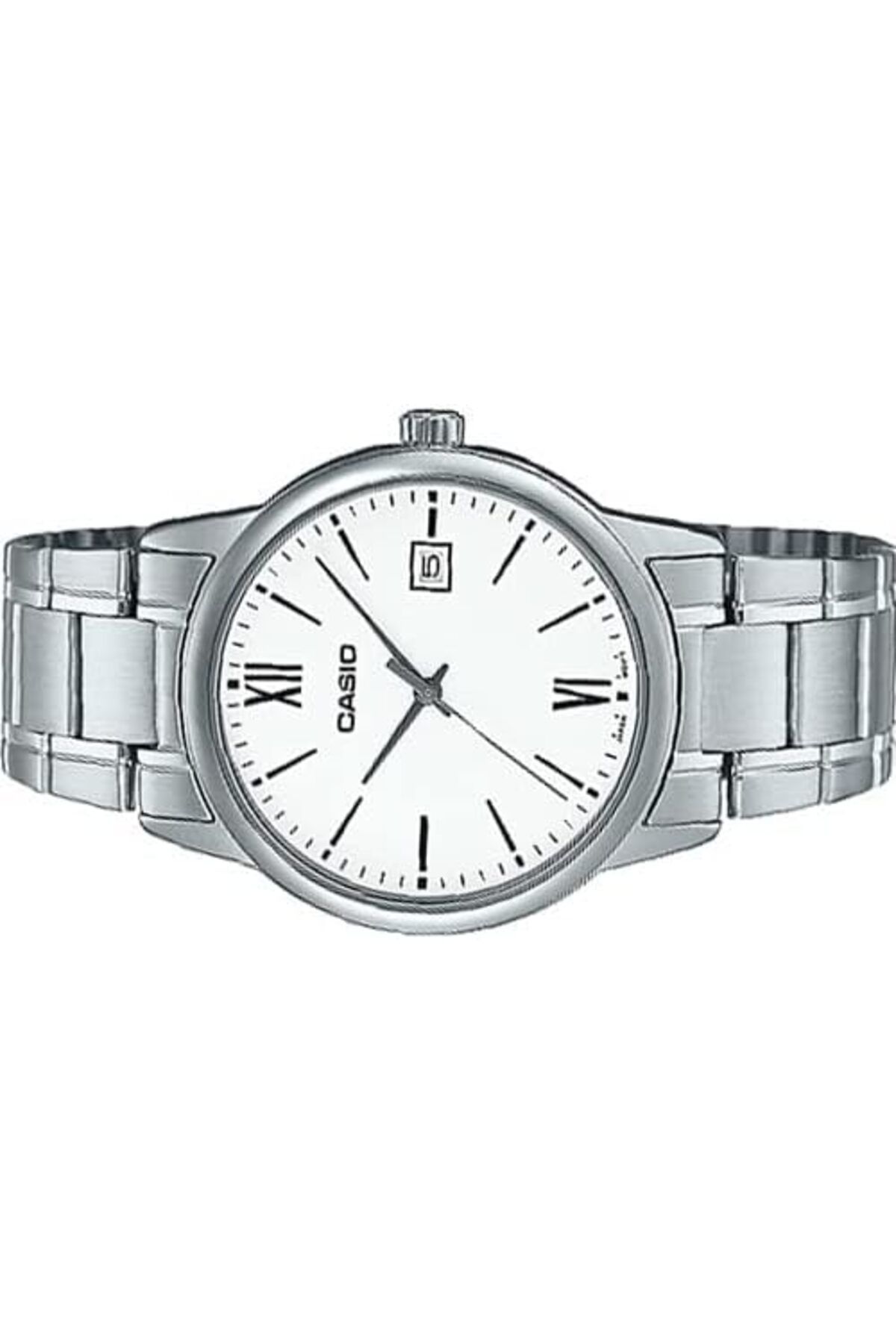 Casio-Casio Analog Watch with Black Dial and Stainless Steel Strap for Men - MTP-V002D-1BUDF 3