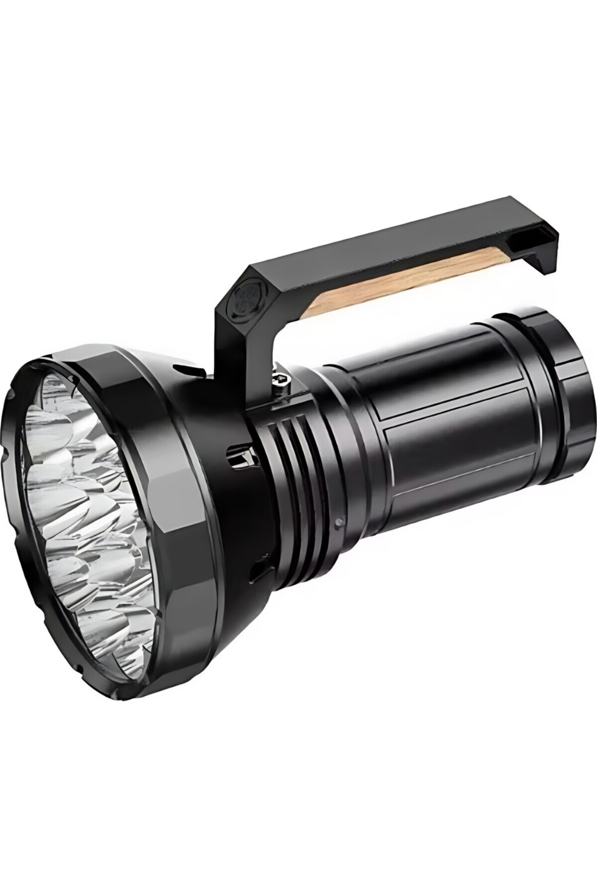 Ultra Güçlü Fan Soğutmalı 38000 Lümen El Feneri 16000mAh Güneş Enerjili Solar Lamba