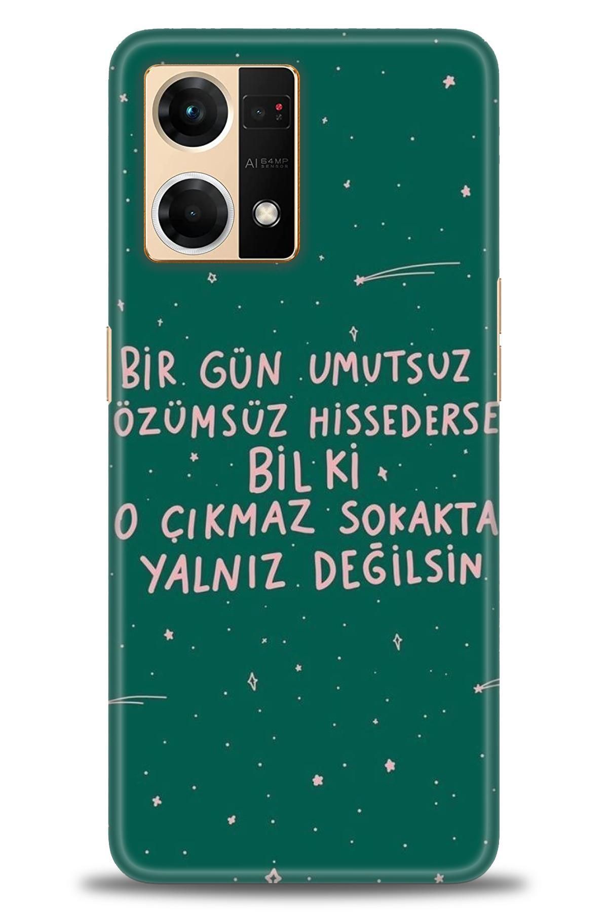 OPPO Reno 7 İle Uyumlu HD Baskılı Desenli Silikon Kılıf - 2236
