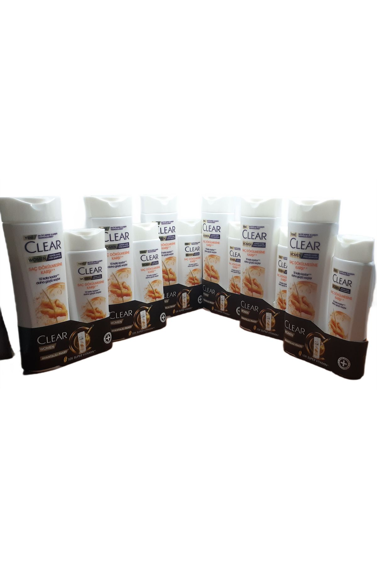 Clear WOMEN SAÇ DÖKÜLMESİNE KARŞI KEPEK ŞAMPUANI 350 ML +180 ML X 6 ADET