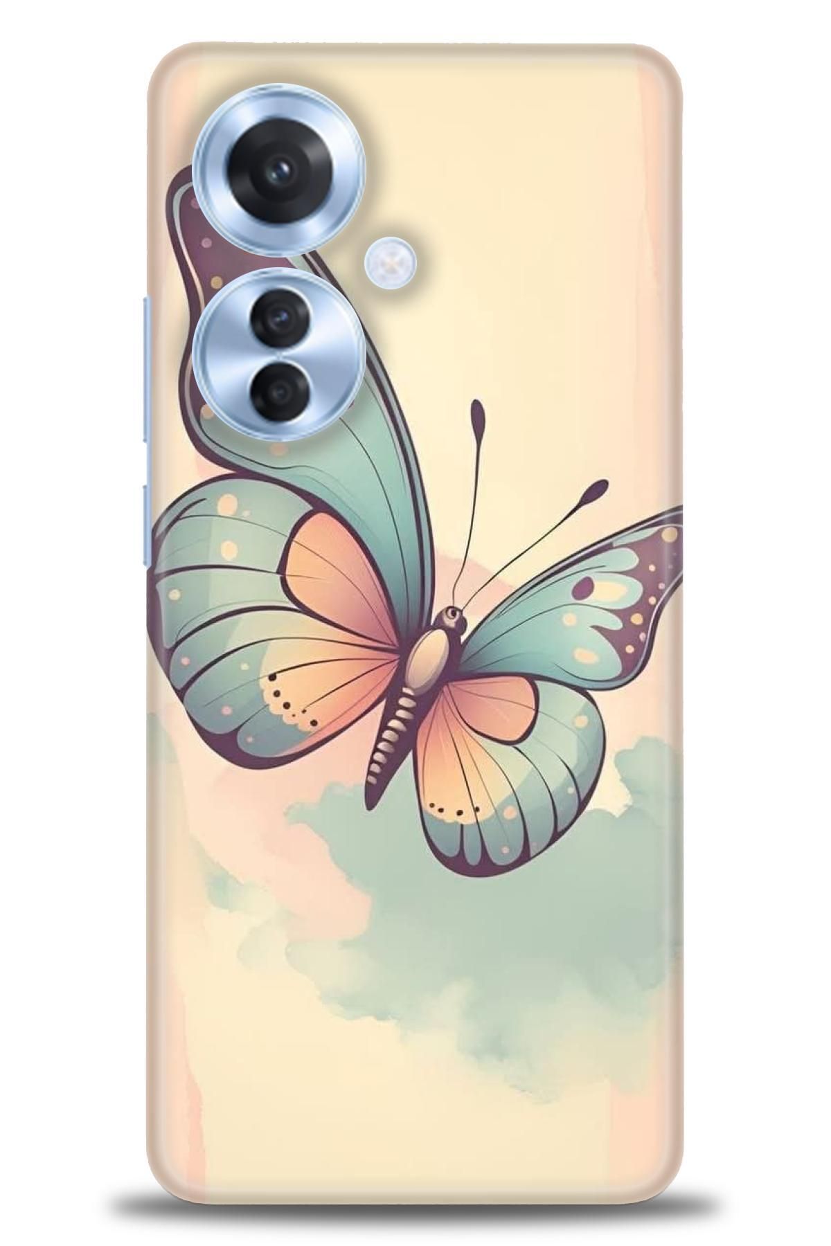 OPPO Reno 11F İle Uyumlu HD Baskılı Desenli Silikon Kılıf - 2987