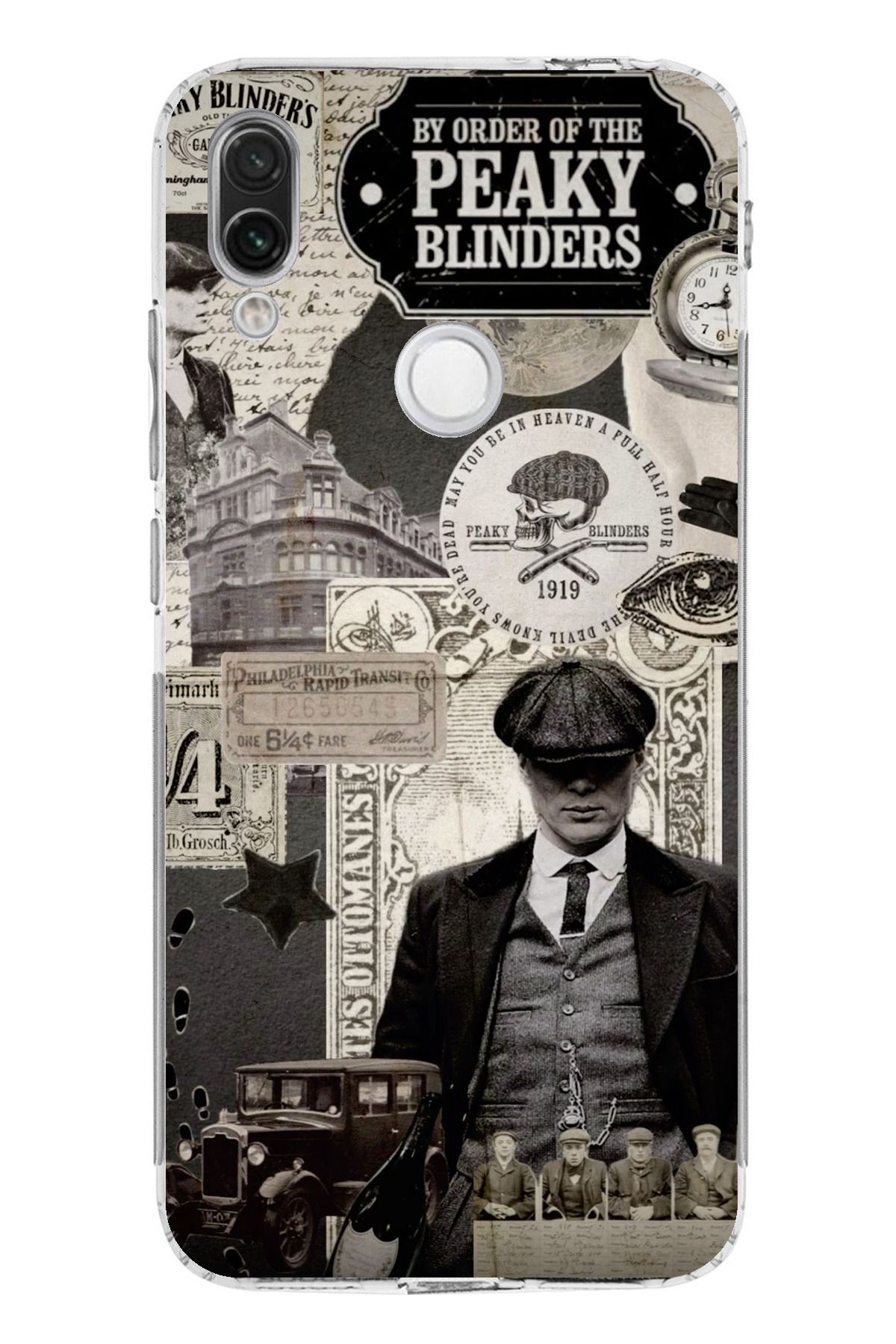 TechTree Redmi Note 7 Uyumlu Peaky Blinders Şeffaf Silikon Kılıf