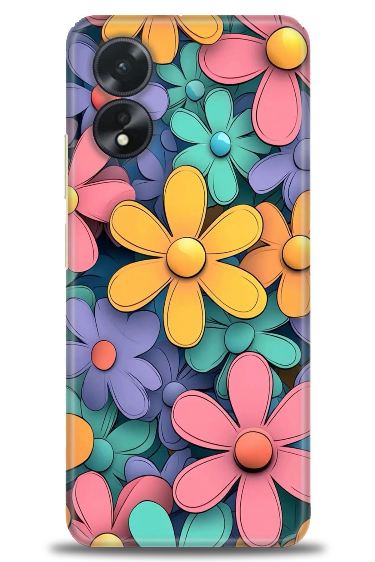 OPPO A38 İle Uyumlu HD Baskılı Desenli Silikon Kılıf - 2085