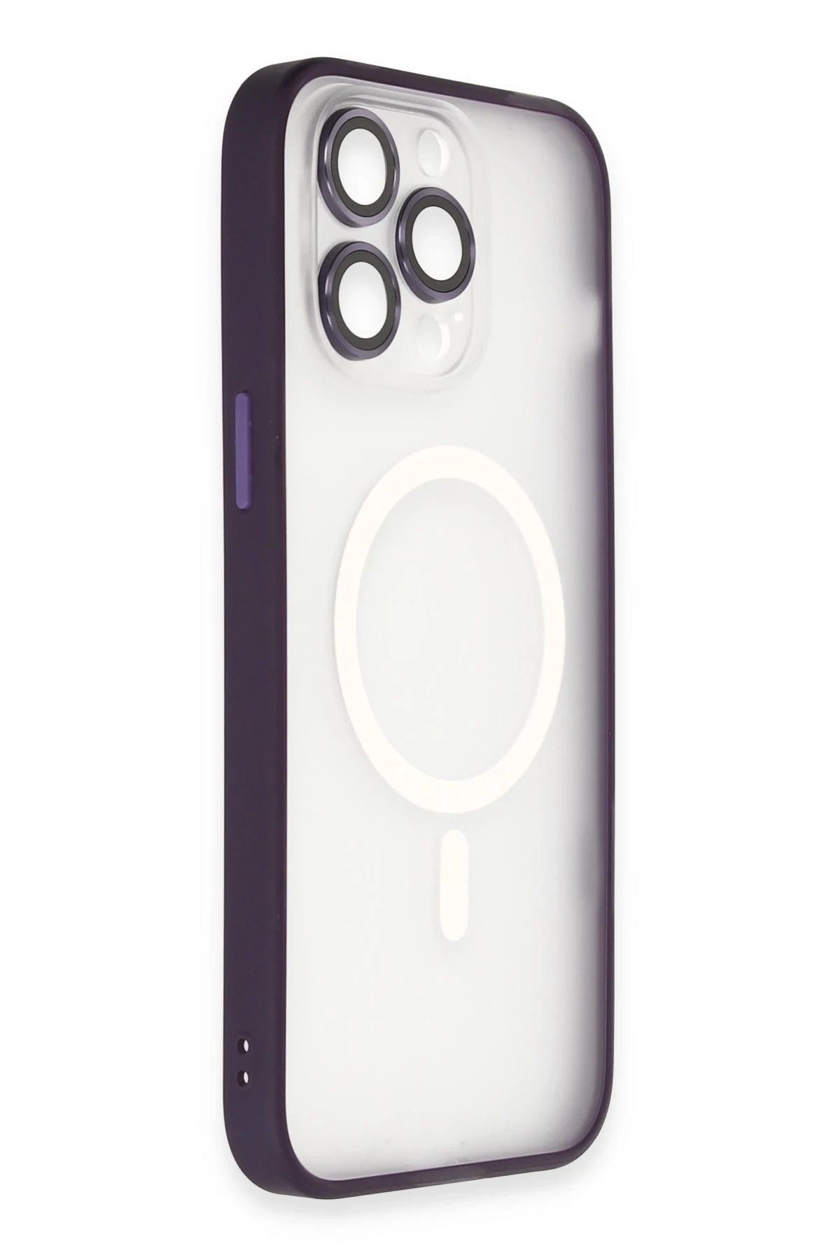 Joko iPhone 14 Pro Max Kılıf Martin Lens Magneticsafe Kapak - Derin Mor SVLRS