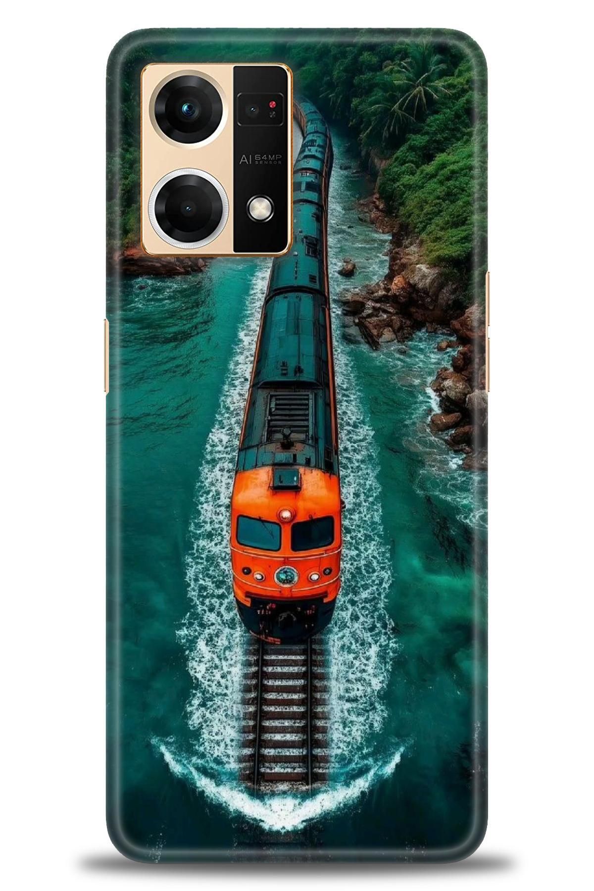 OPPO Reno 7 İle Uyumlu HD Baskılı Desenli Silikon Kılıf - 2674