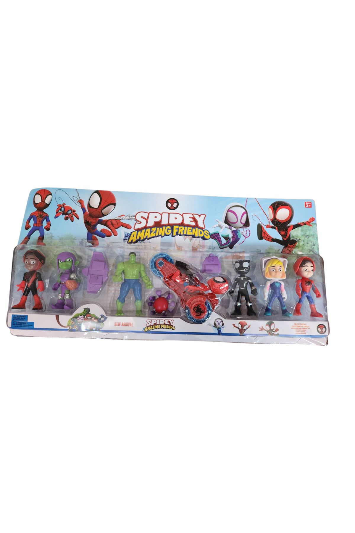 Ailenizin Oyuncakçısı Spider-man Spidey amazing 6 figürlü arabalı aksesuarli set