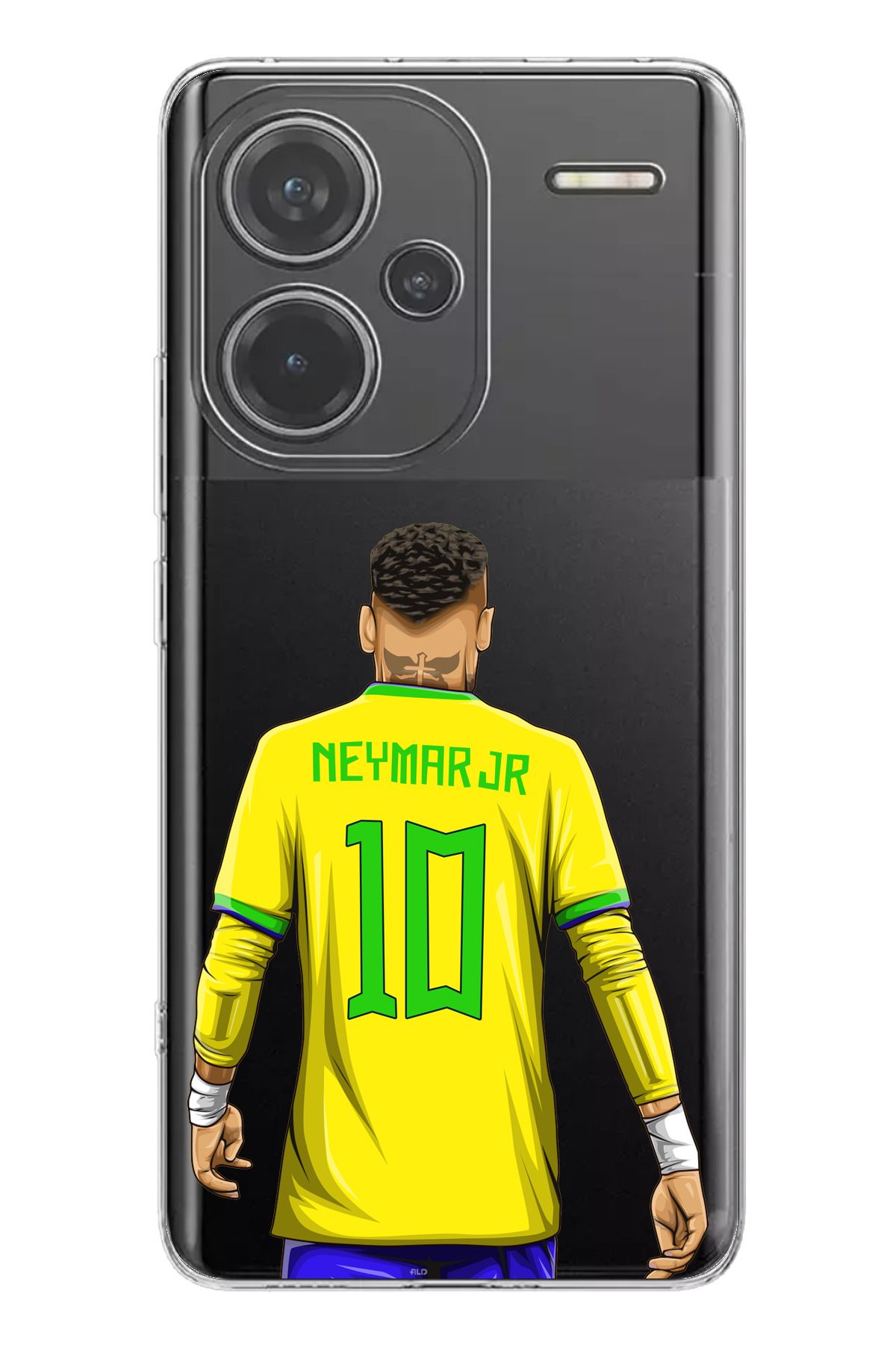 TechTree Redmi Note 13 PRO PLUS 5G Uyumlu Neymar Minimal Forma Şeffaf Silikon Kılıf