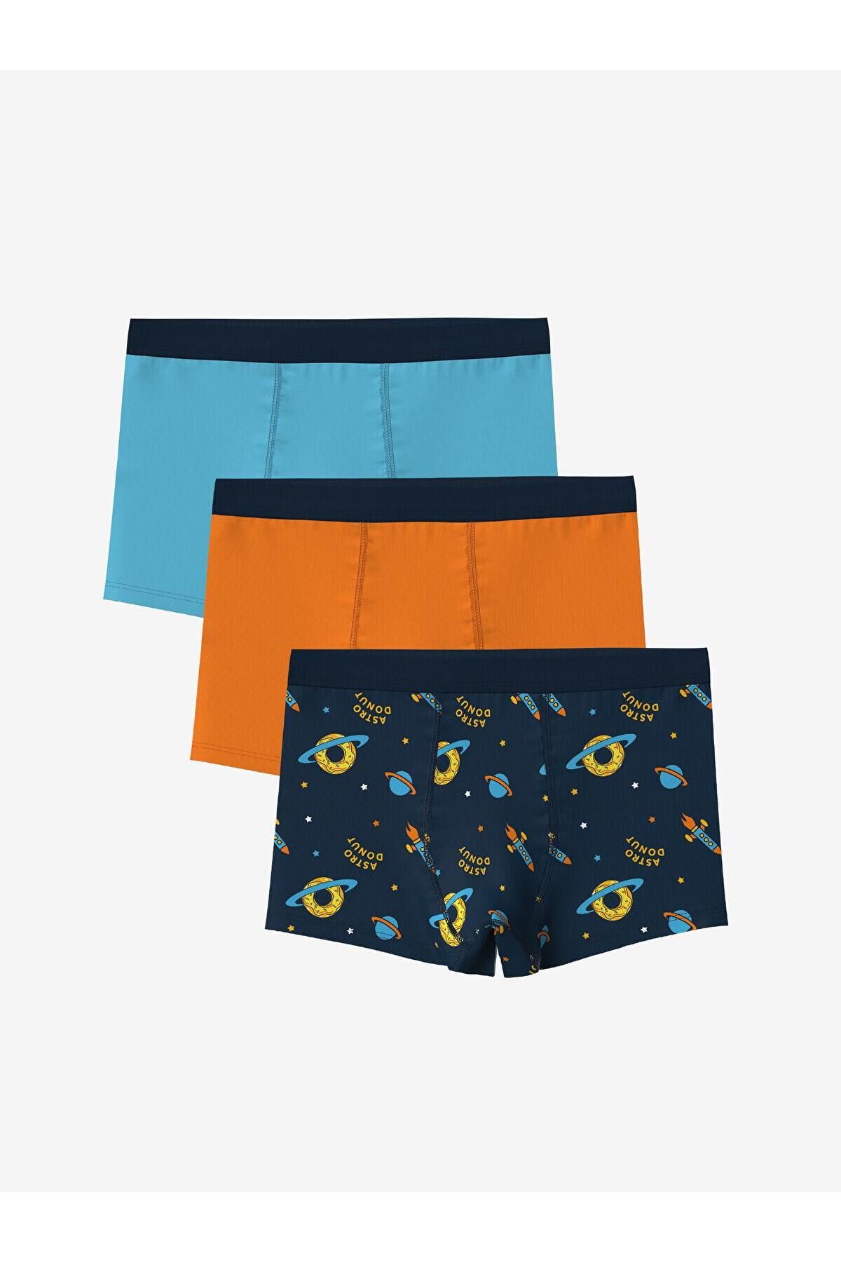 LC Waikiki LCW Kids Baskılı Erkek Çocuk Boxer 3'lü (S5)