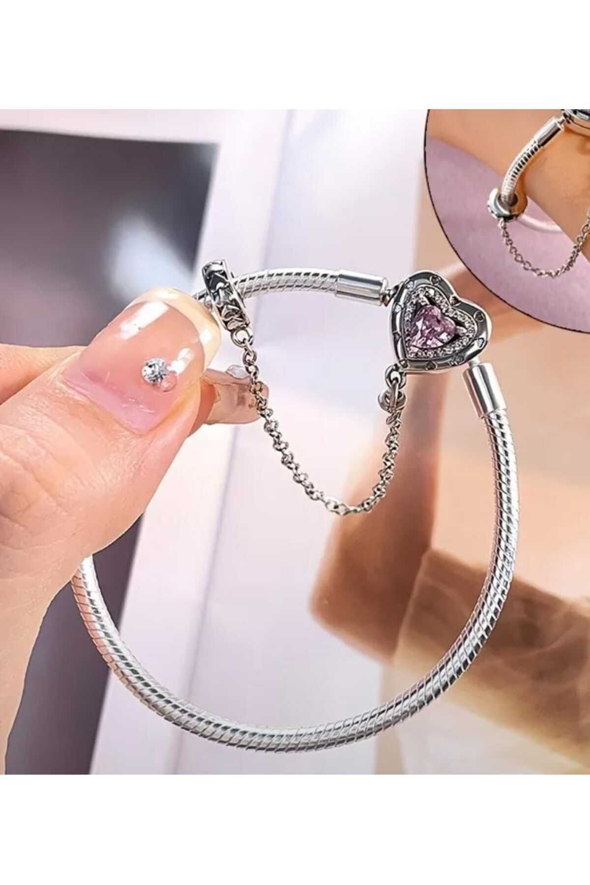 Kutula32 Kalp gümüş bileklik (19)