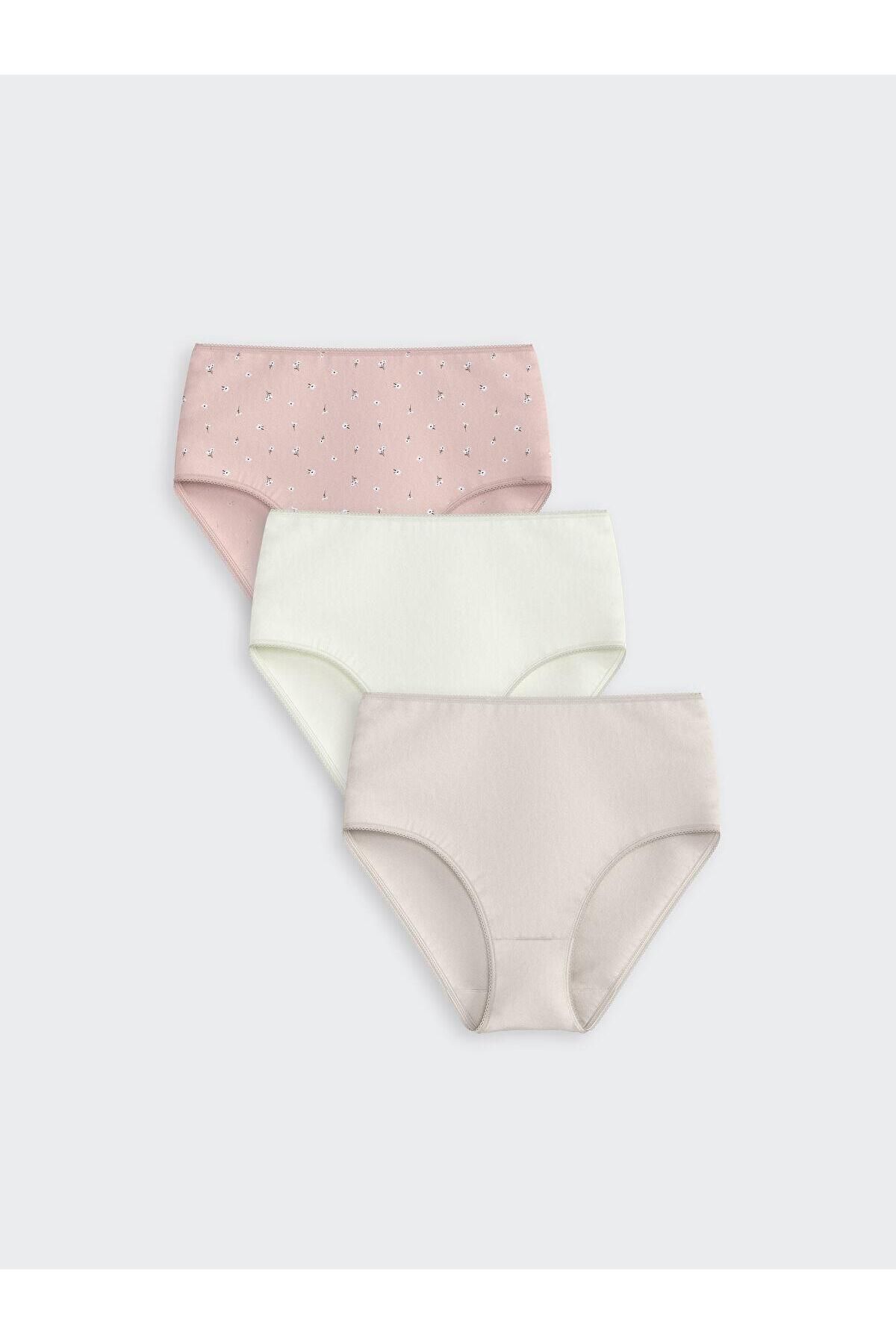 LC Waikiki LCW DREAM Çiçekli Klasik Külot 3'lü Paket (S5)
