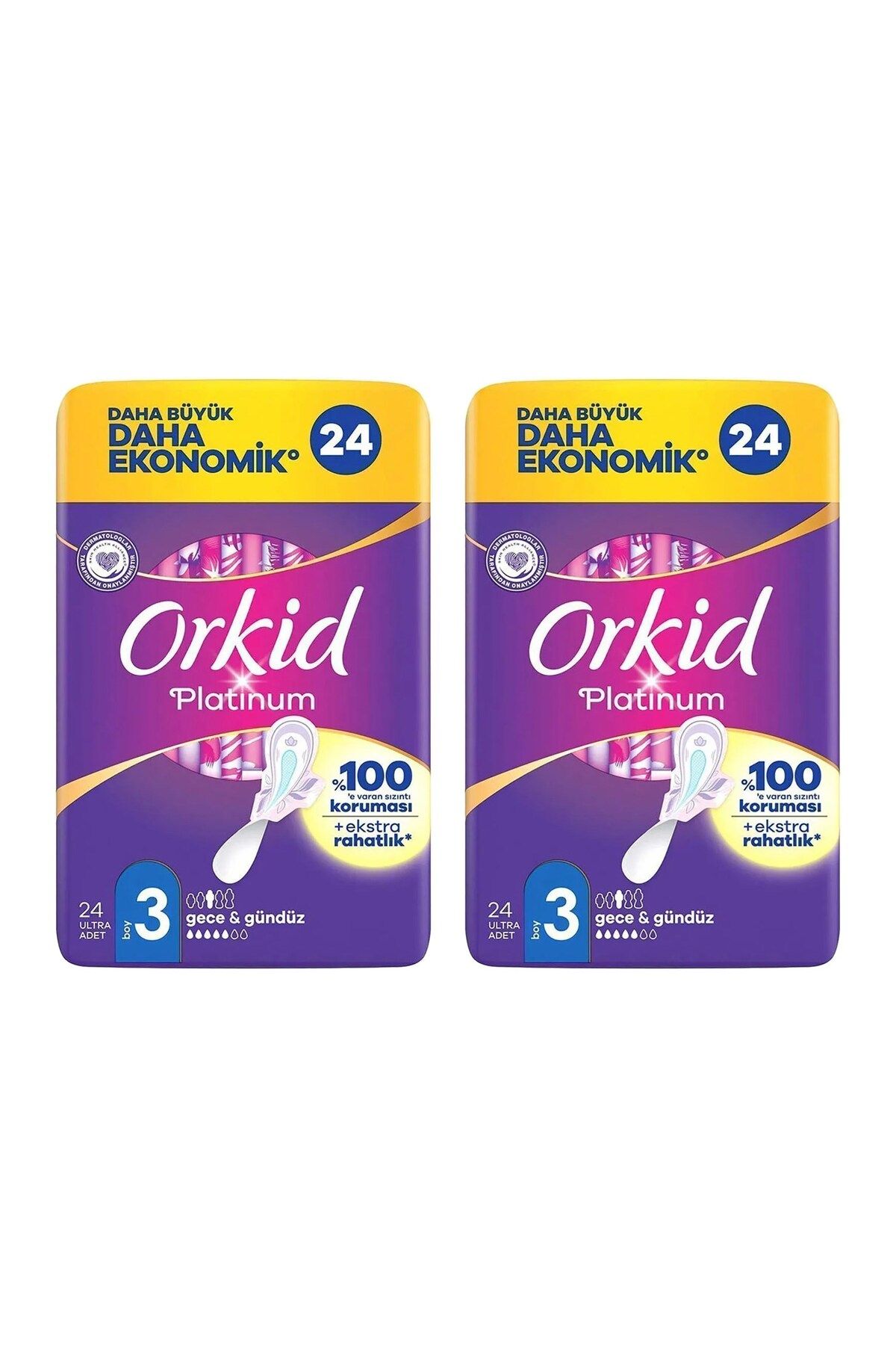 Orkid Platinum Gece & Gündüz 3 No 24 Adet x 2 Adet
