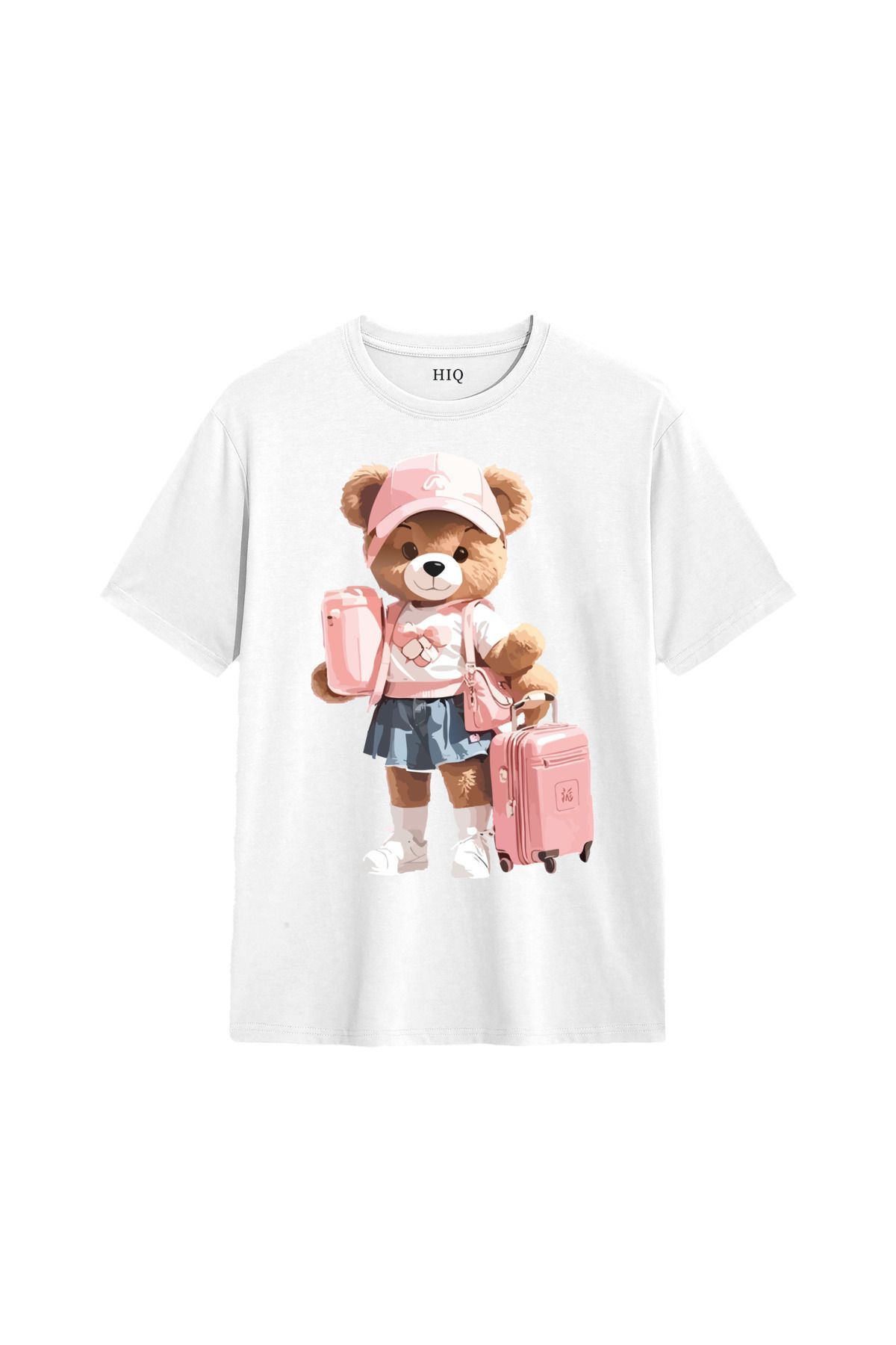 MODA Teddy Bear Summer Baskılı Oversize Tshirt