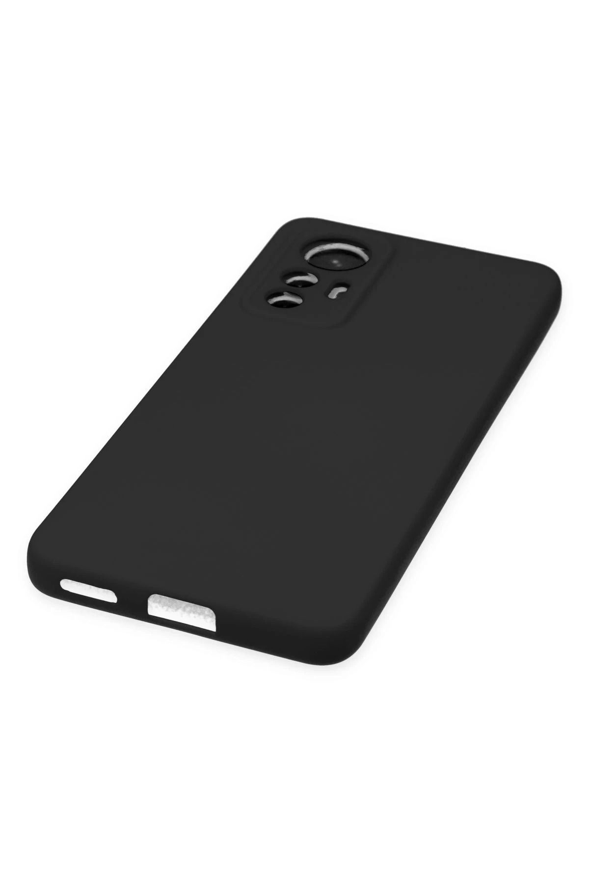 NewFace Xiaomi Mi 12 Lite  Uyumlu Kılıf Nano içi Kadife Silikon - Siyah SVLRS