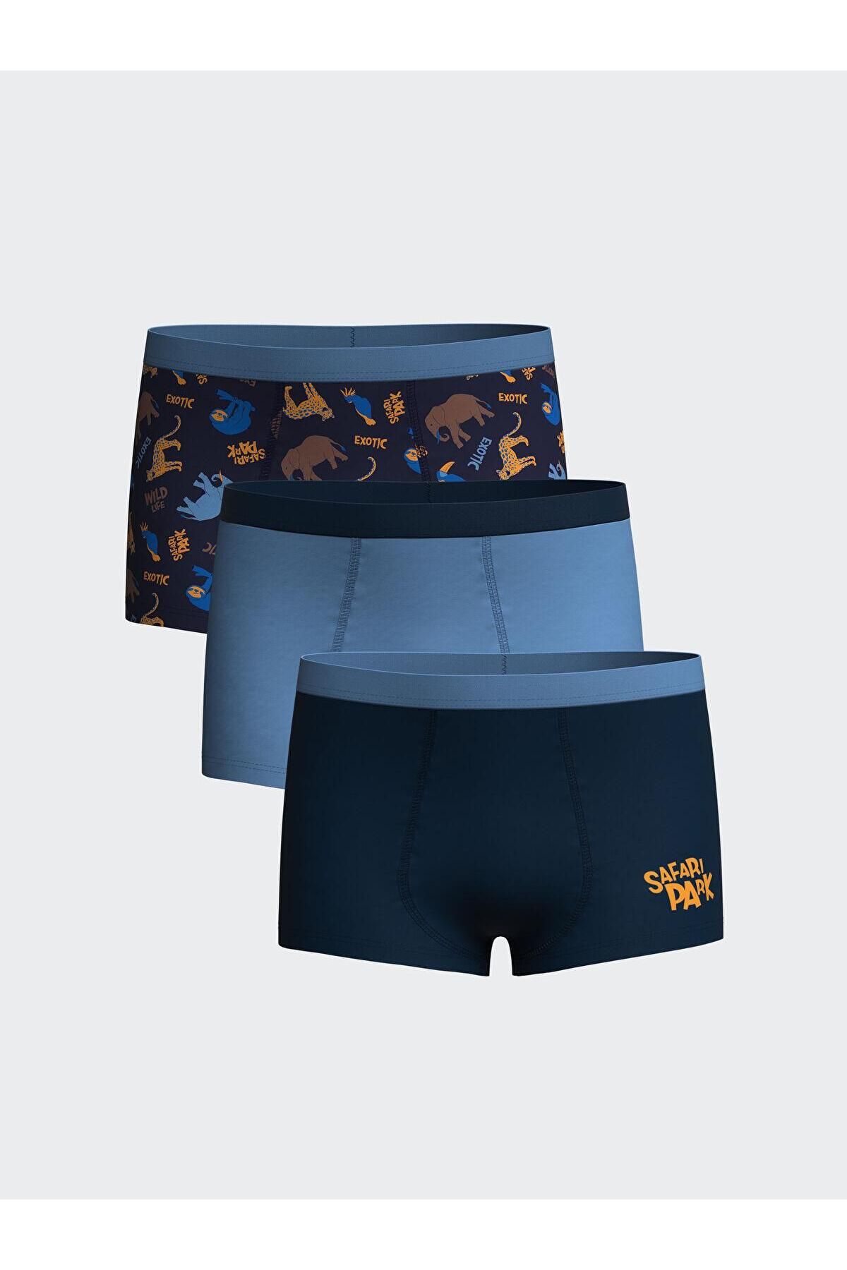 LC Waikiki LCW Kids Baskılı Erkek Çocuk Boxer 3'lü (S5)
