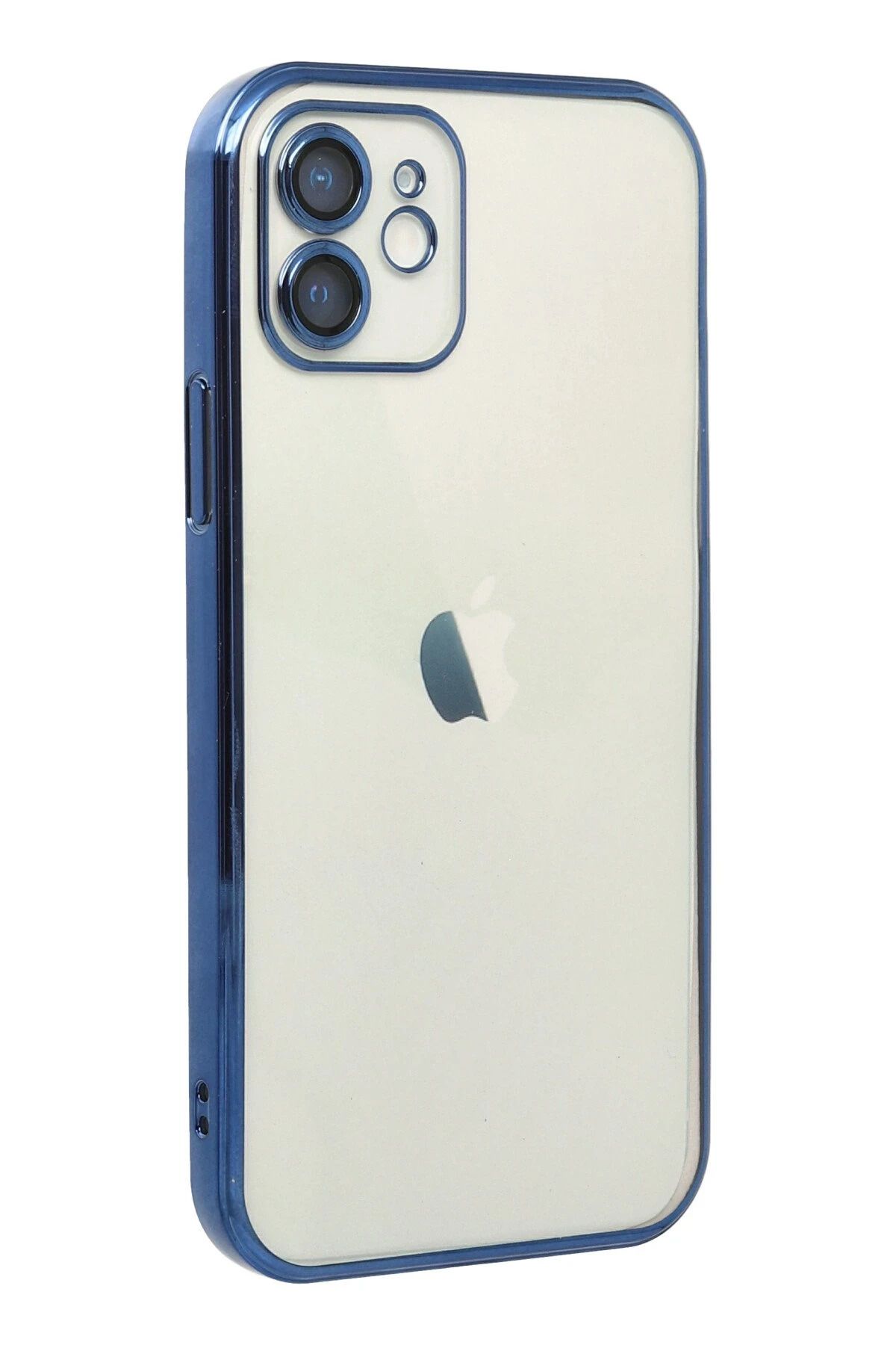 NewFace iPhone 11 Kılıf Lensli Silikon - Mavi SVLRS