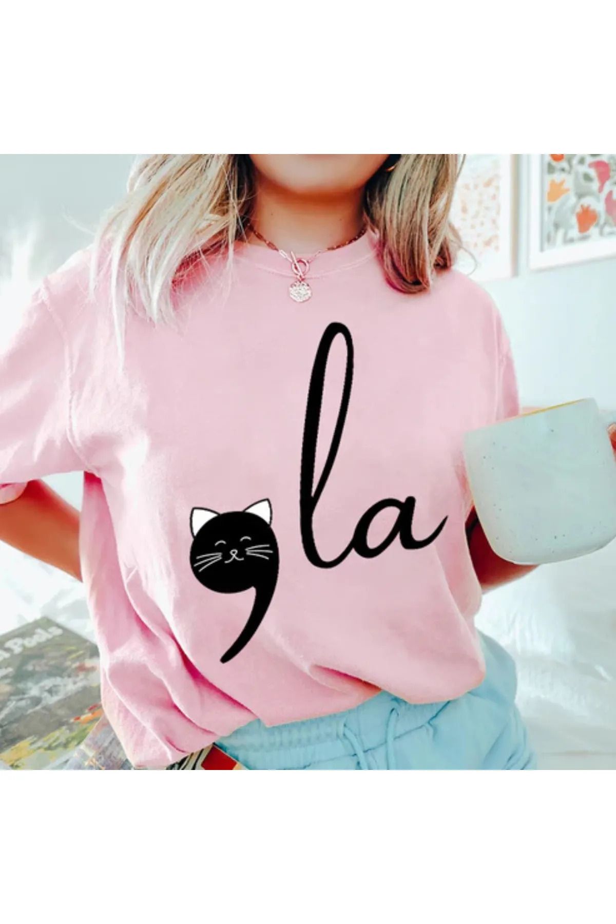 FeaR LeeS la Baskılı Oversize T-shirt