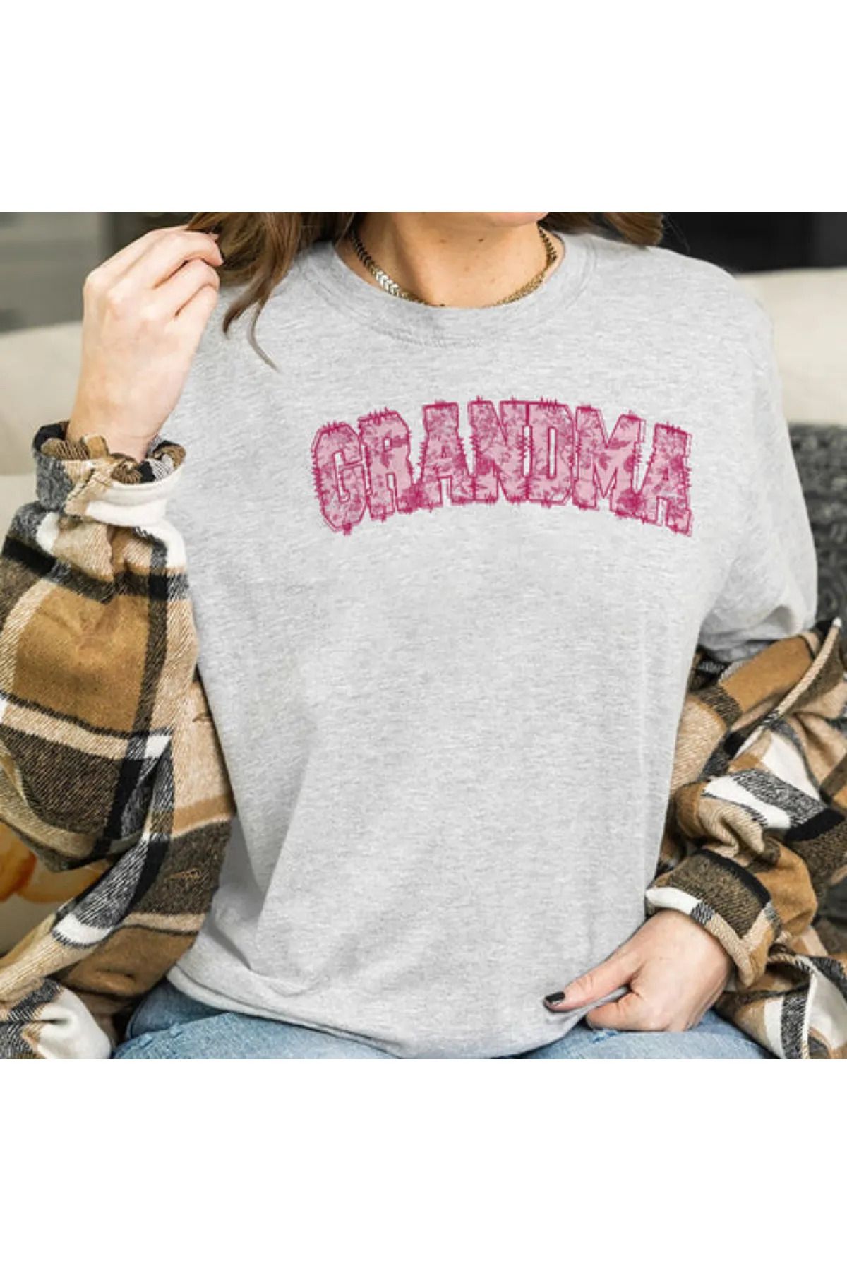 FeaR LeeS GRANDMA Baskılı T-shirt