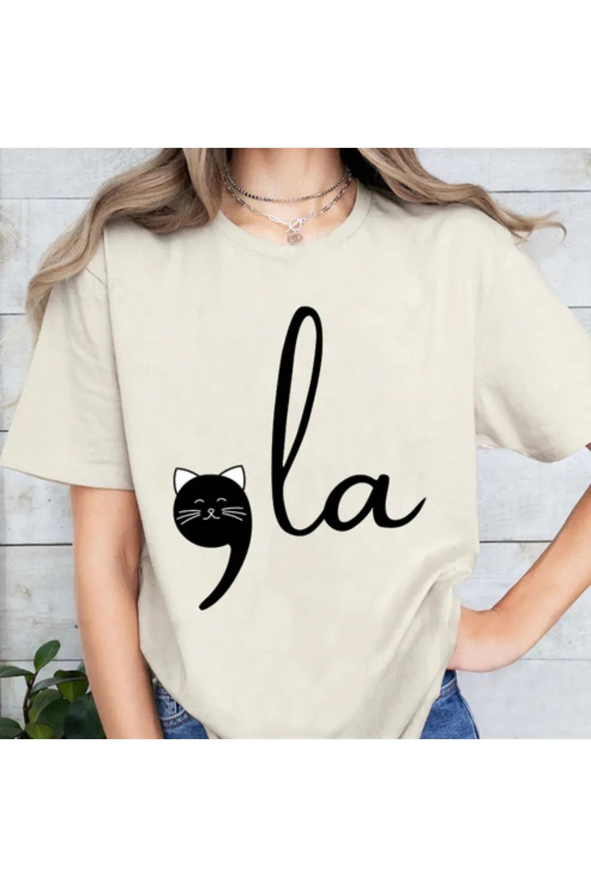 FeaR LeeS la Baskılı Oversize T-shirt