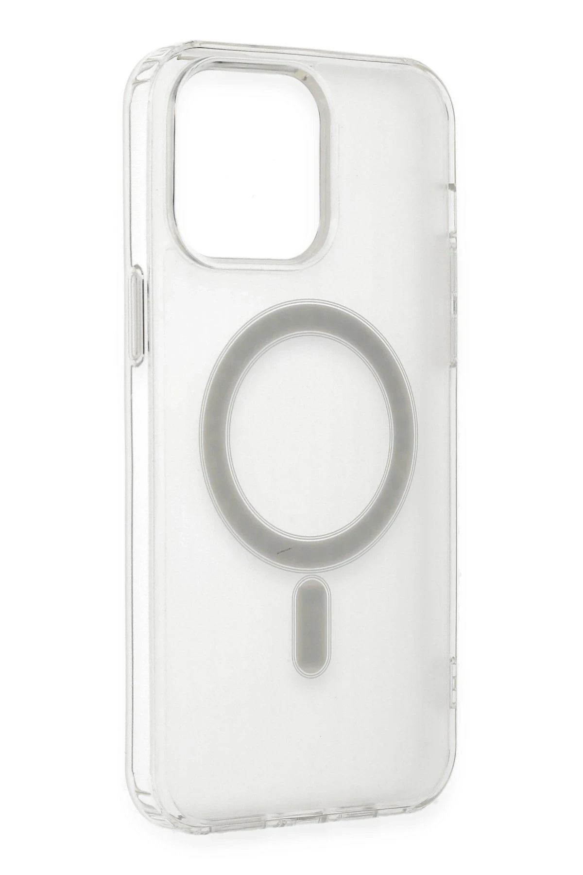 NewFace iPhone 14 Pro Max Kılıf Matte Şeffaf Magneticsafe - Şeffaf SVLRS
