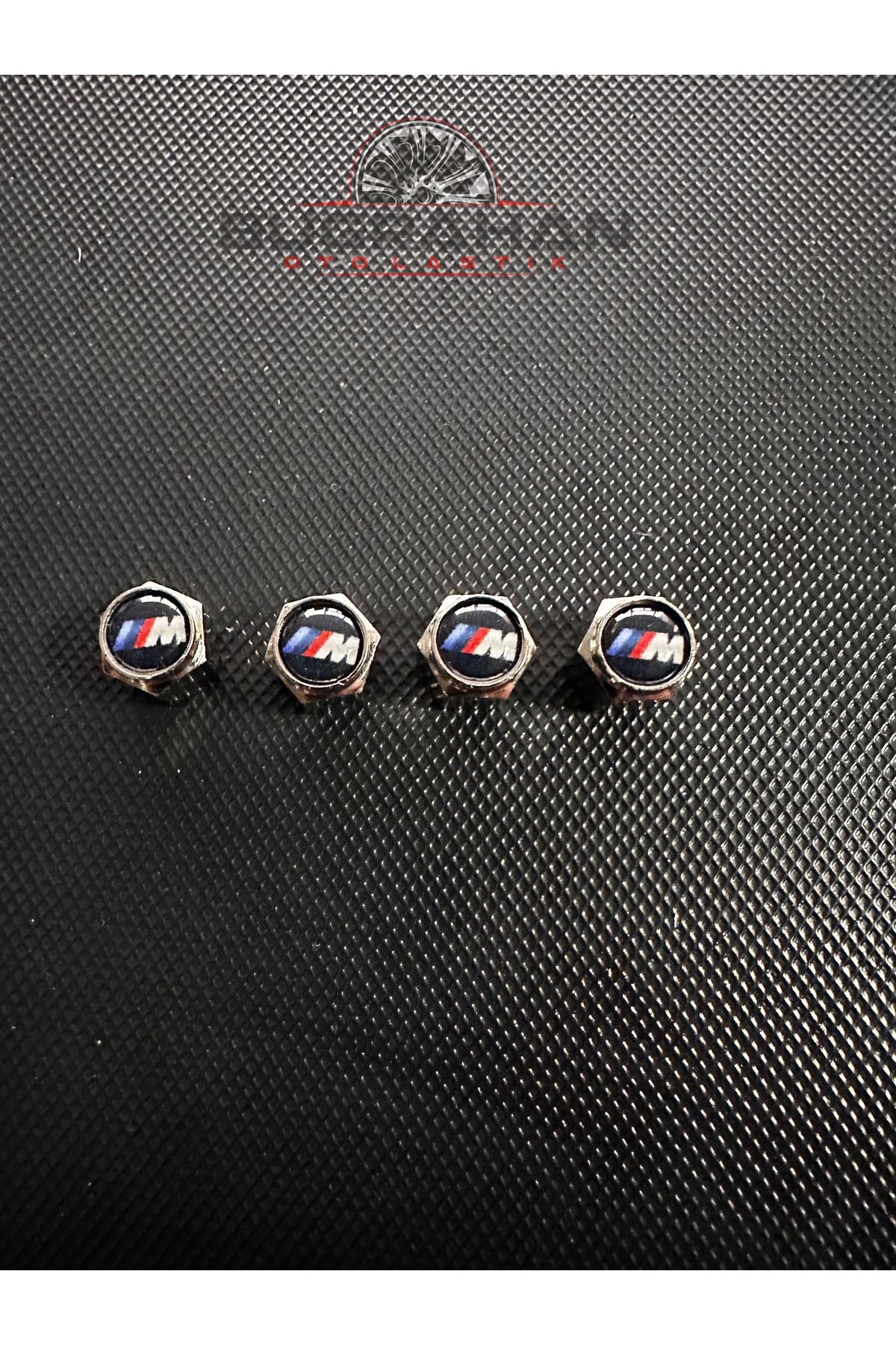 OEM BMW M POWER Logolu Sibop Kapağı Tüm Araçlara Uyumlu A Kalite Alüminyum Sibop Kapağı 4 Adet
