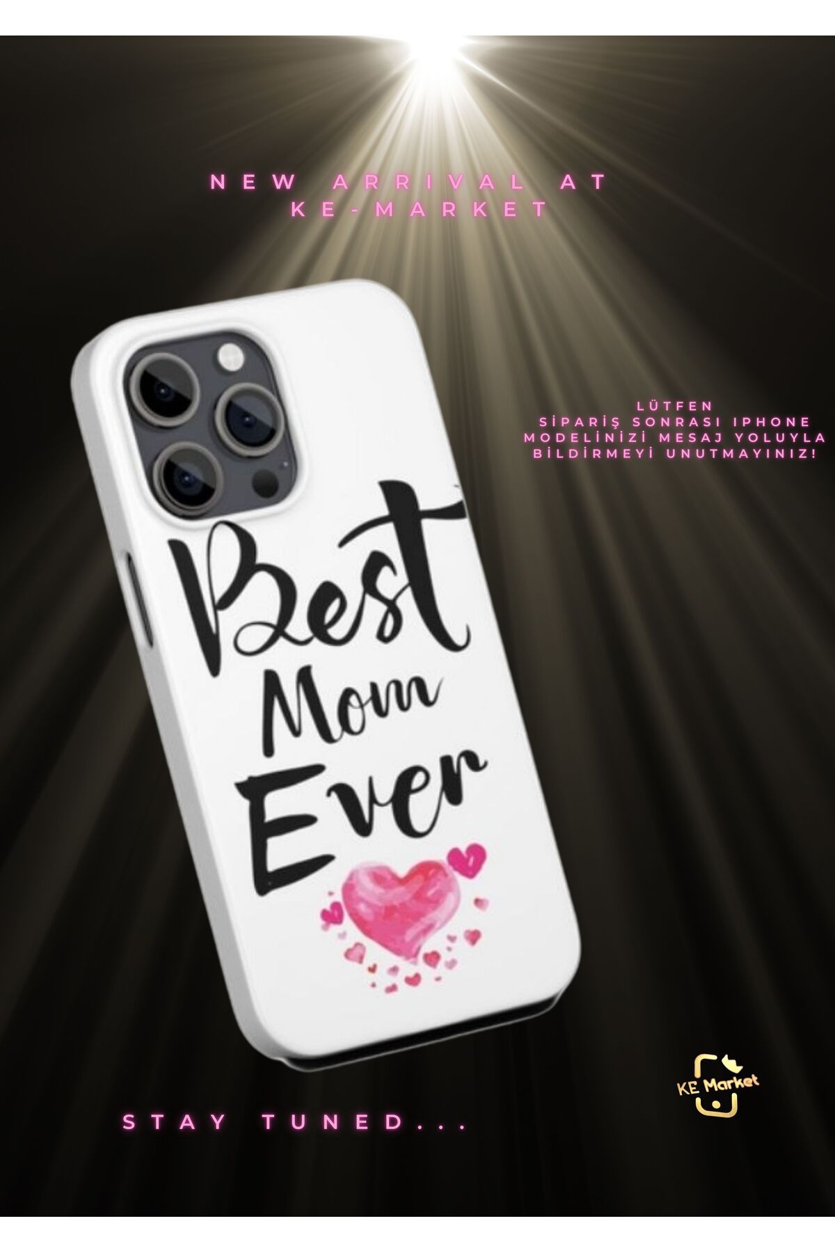 SOFTCASE Best Mom Series Iphone Tasarım Kılıf (LÜTFEN MESAJ YOLUYLA TELEFON MODELİNİZİ YAZINIZ)
