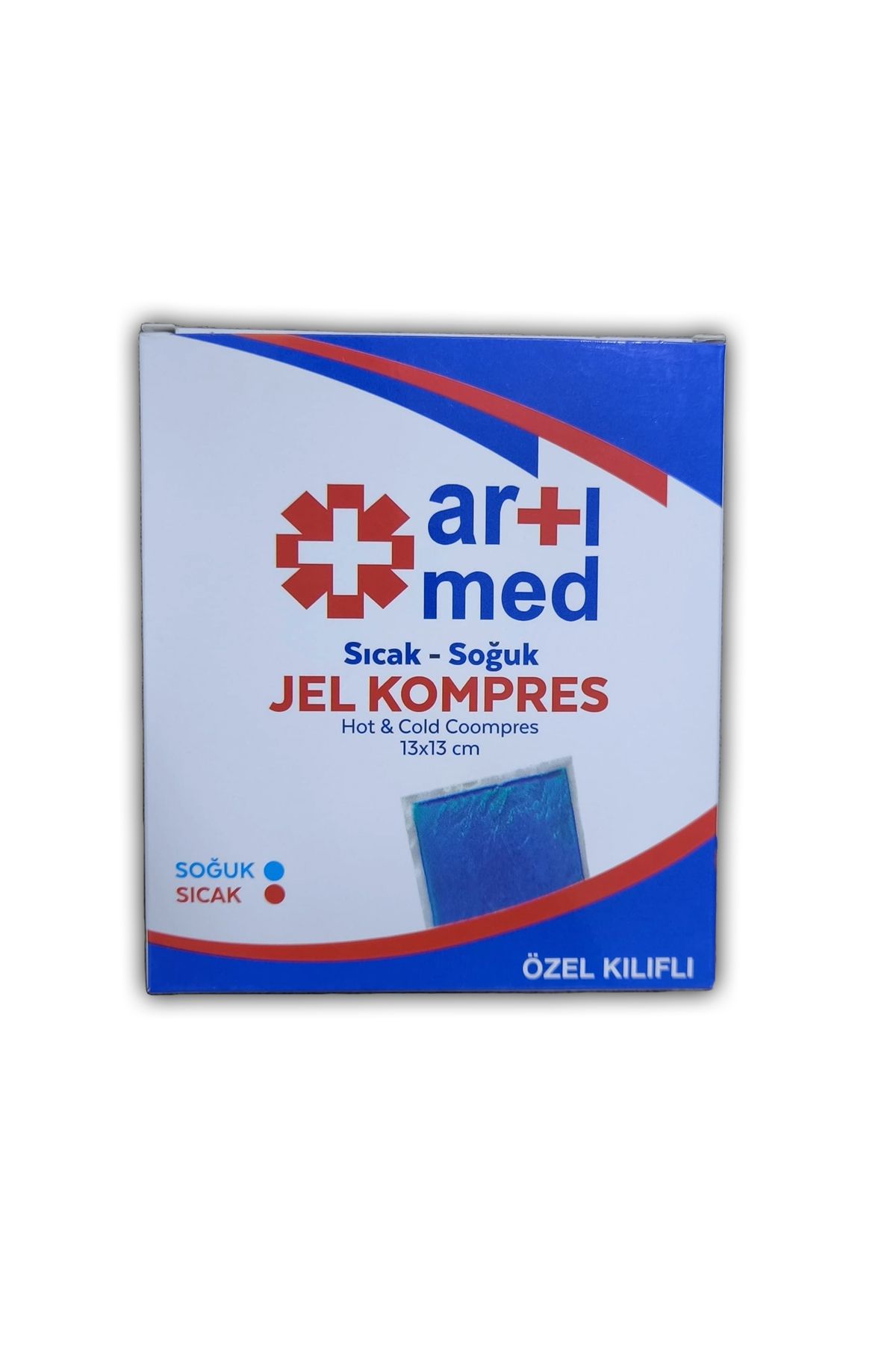 Erkamed Artımed Sıcak Soğuk Jel Kompres Özel Kılıflı 13x13 cm